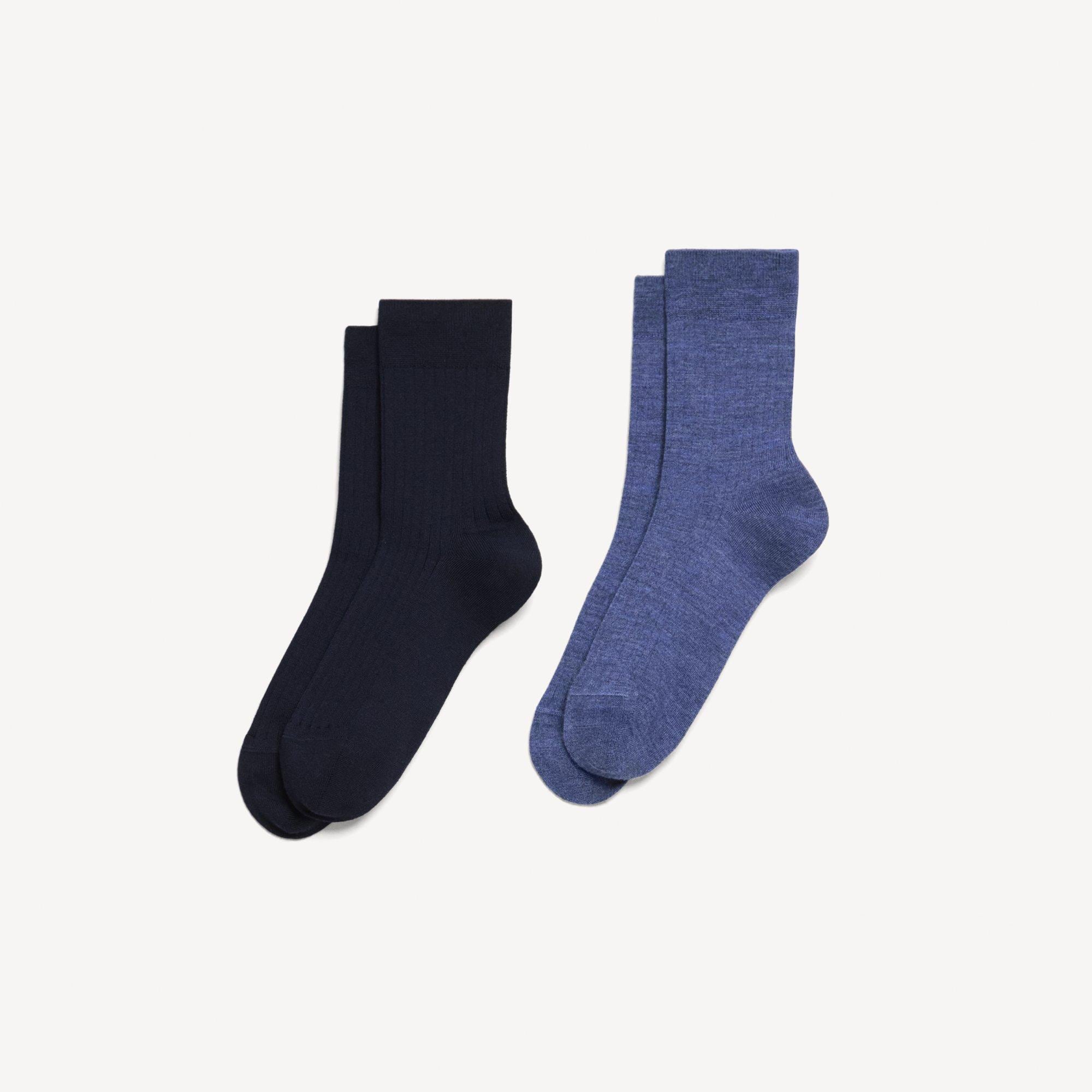 2-Pack Trouser Socks in Washable Wool