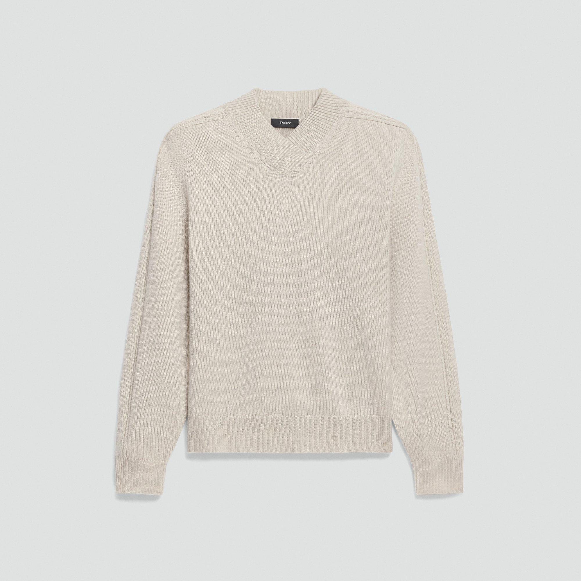 カシミヤ ポロニット S アイボリー　theory カシミヤ ポロニット S アイボリー theory