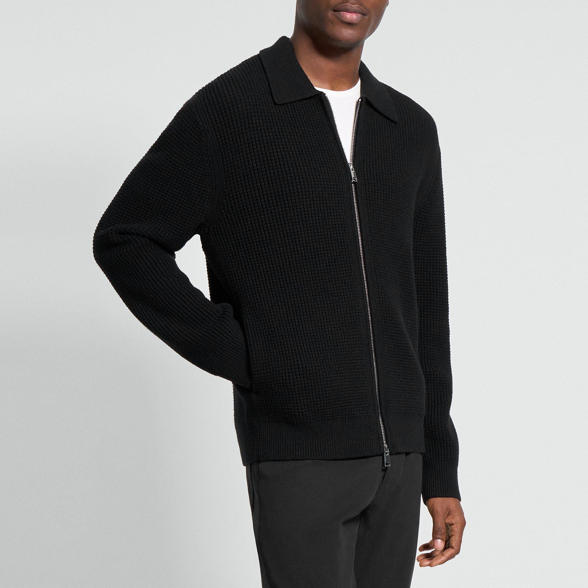 Gary Full-Zip Cardigan in Cotton-Cashmere