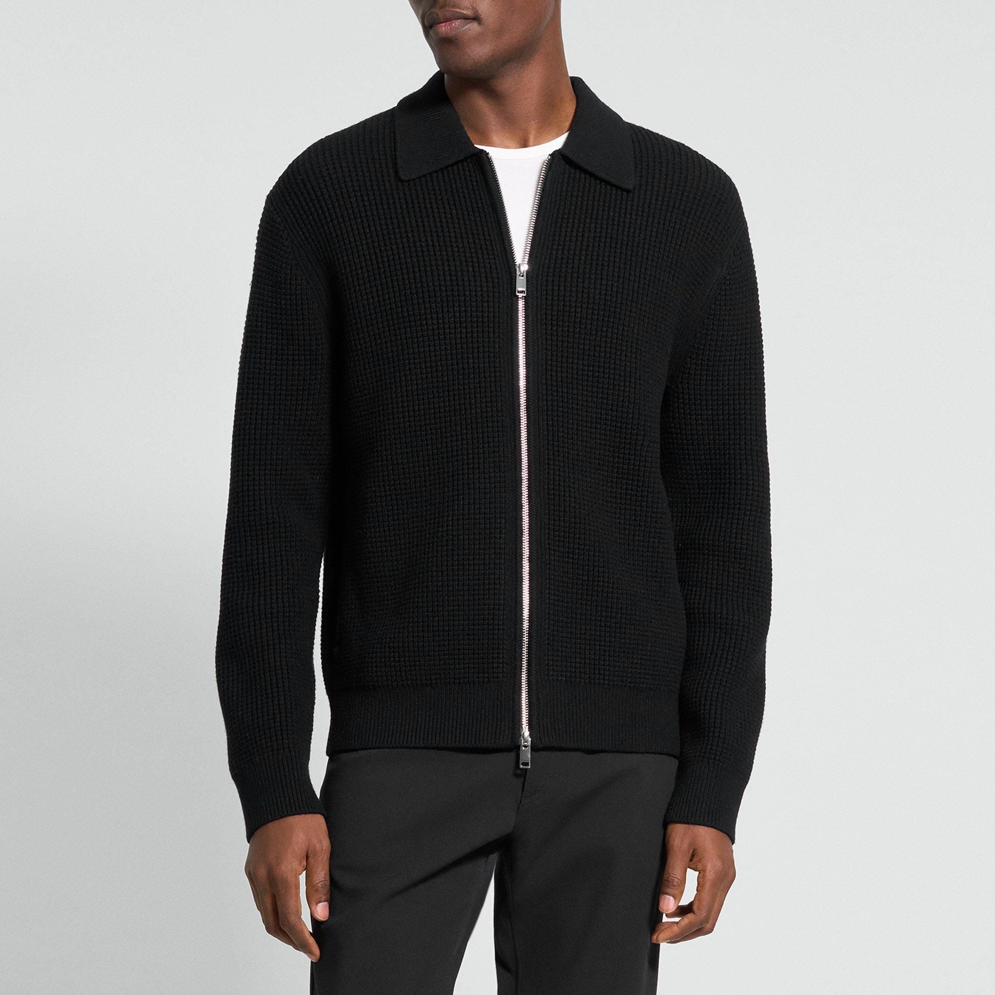 Gary Full-Zip Cardigan in Cotton-Cashmere