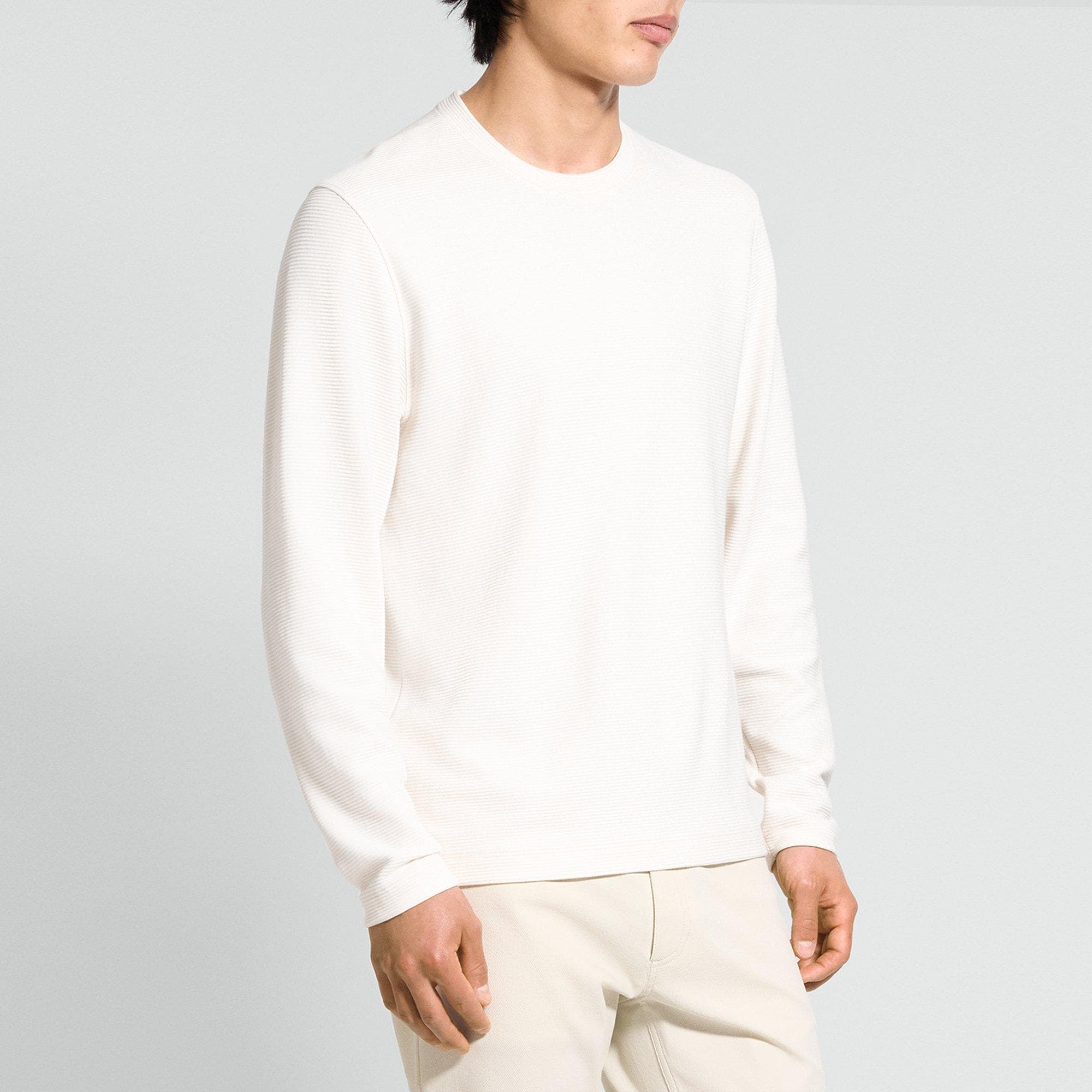 Delroy Long-Sleeve Tee in Studio Knit Jacquard