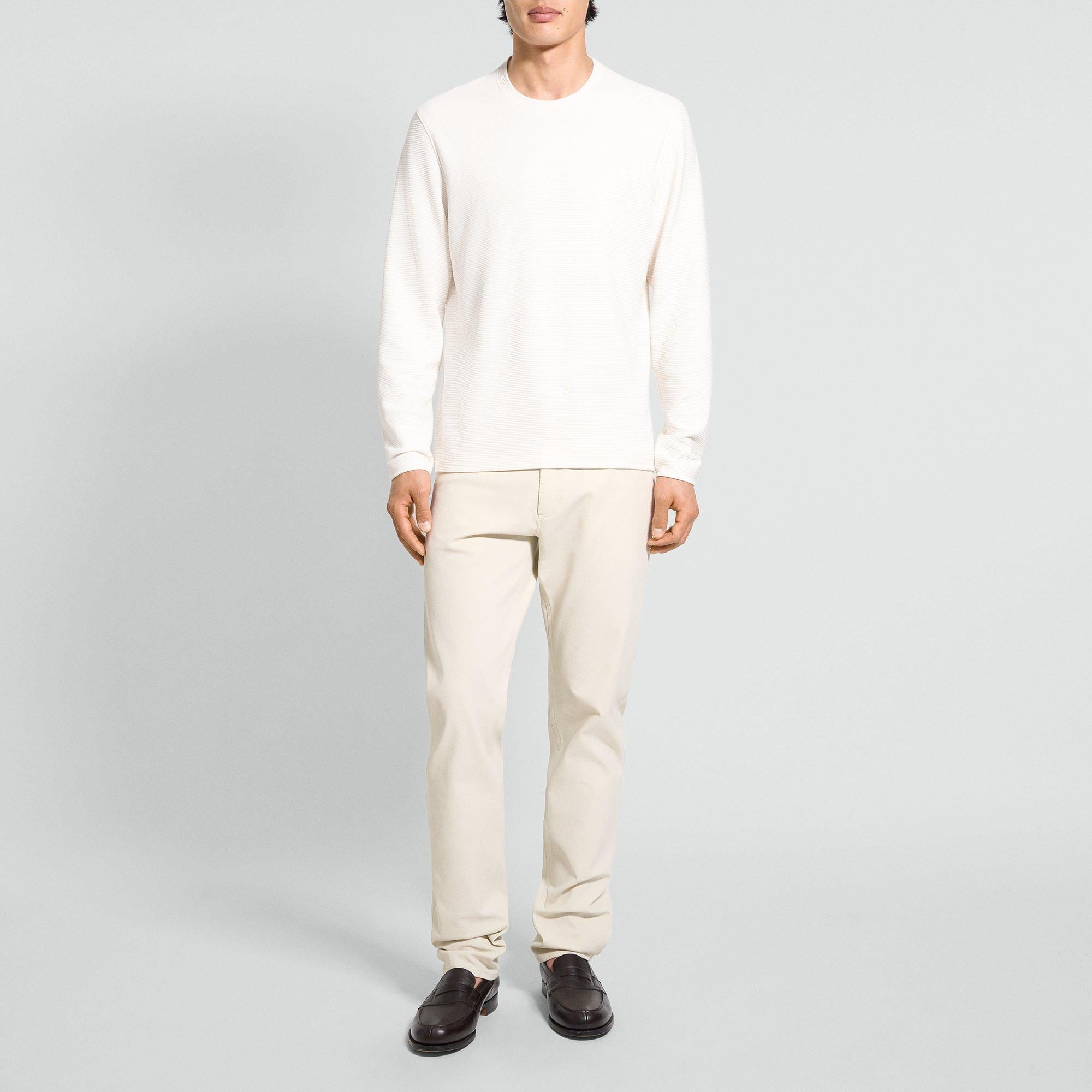 Delroy Long-Sleeve Tee in Studio Knit Jacquard