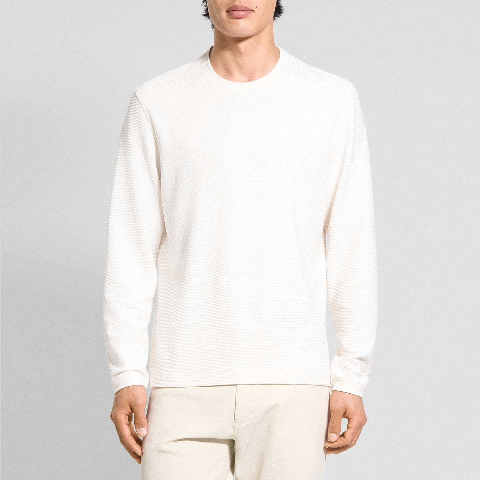 Delroy Long-Sleeve Tee in Studio Knit Jacquard