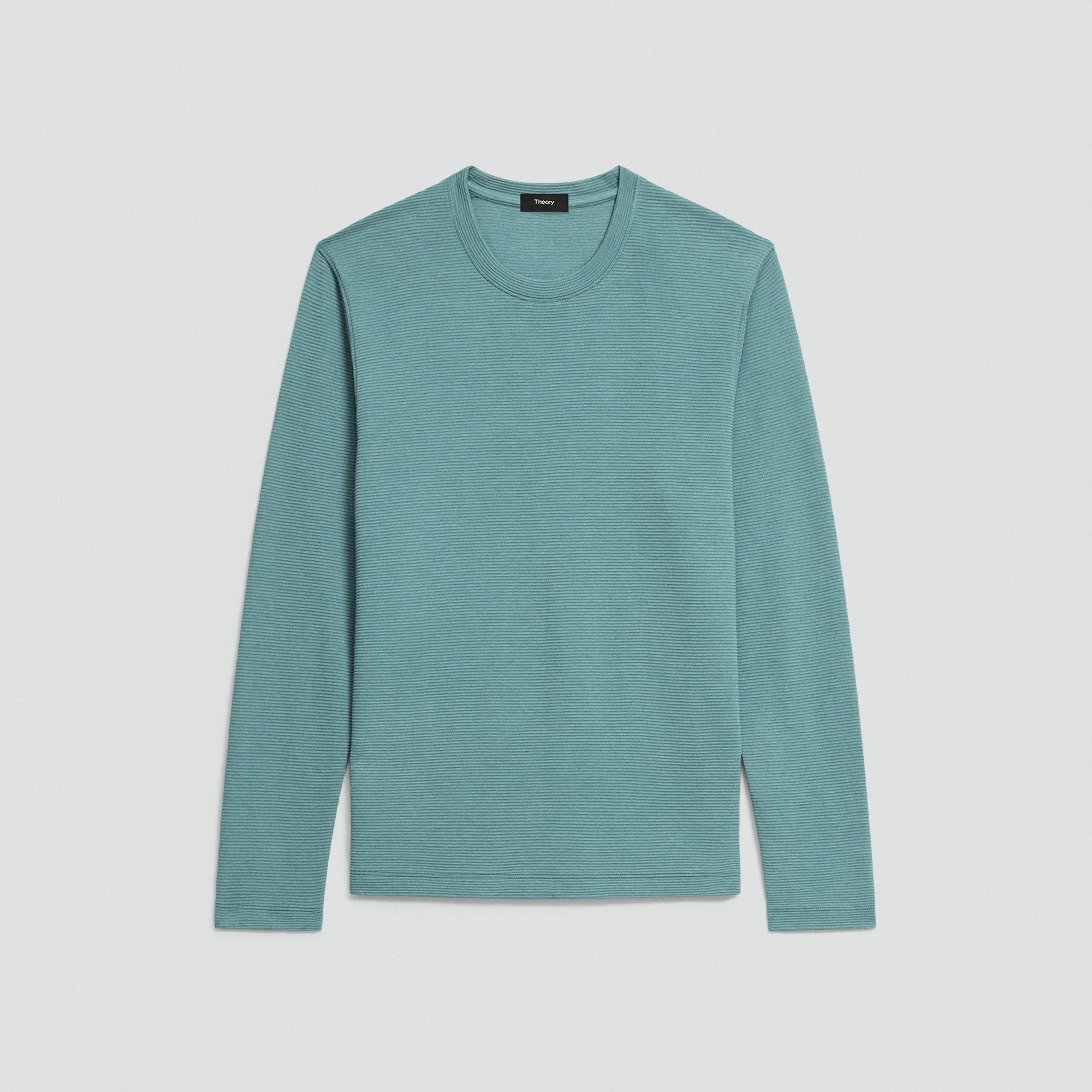 Delroy Long-Sleeve Tee in Studio Knit Jacquard