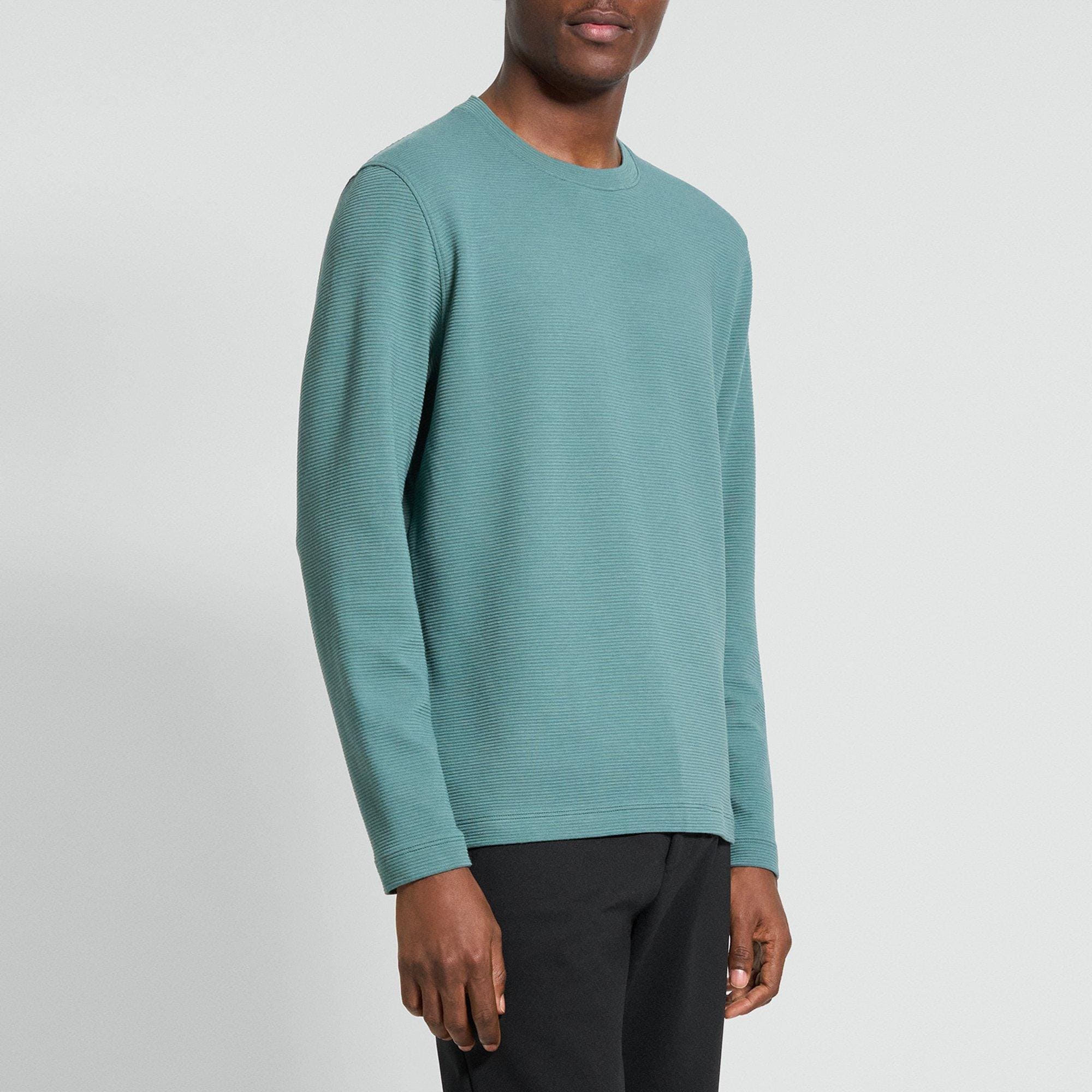 Delroy Long-Sleeve Tee in Studio Knit Jacquard