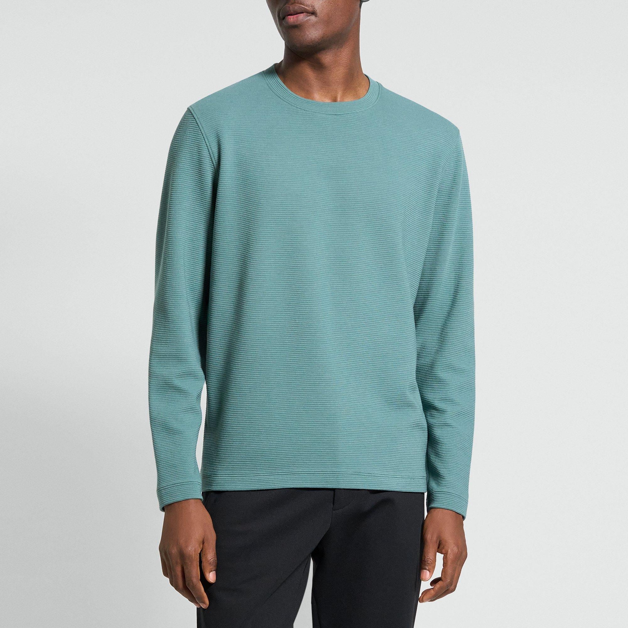 Delroy Long-Sleeve Tee in Studio Knit Jacquard