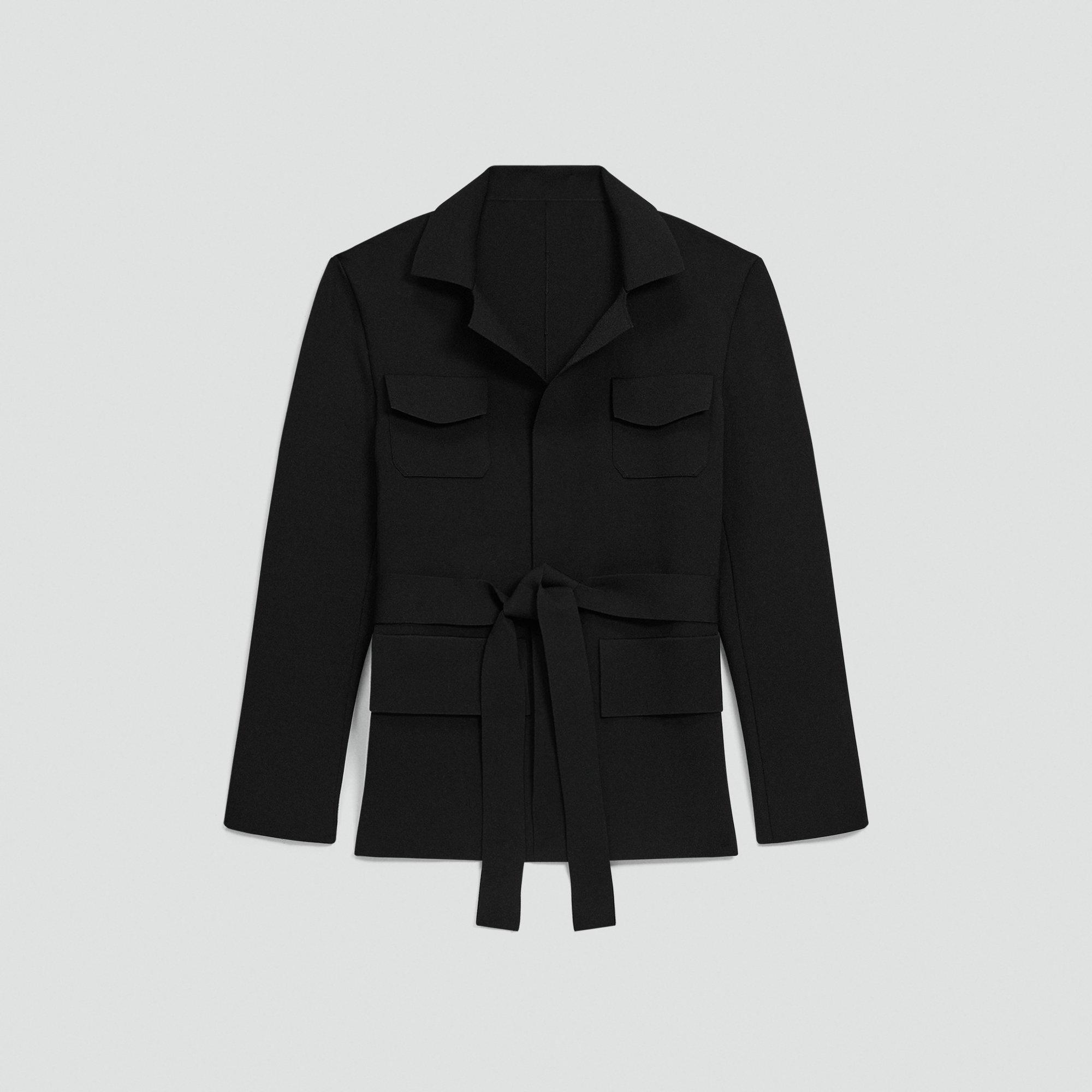 Relaxed Blazer in Crepe Knit