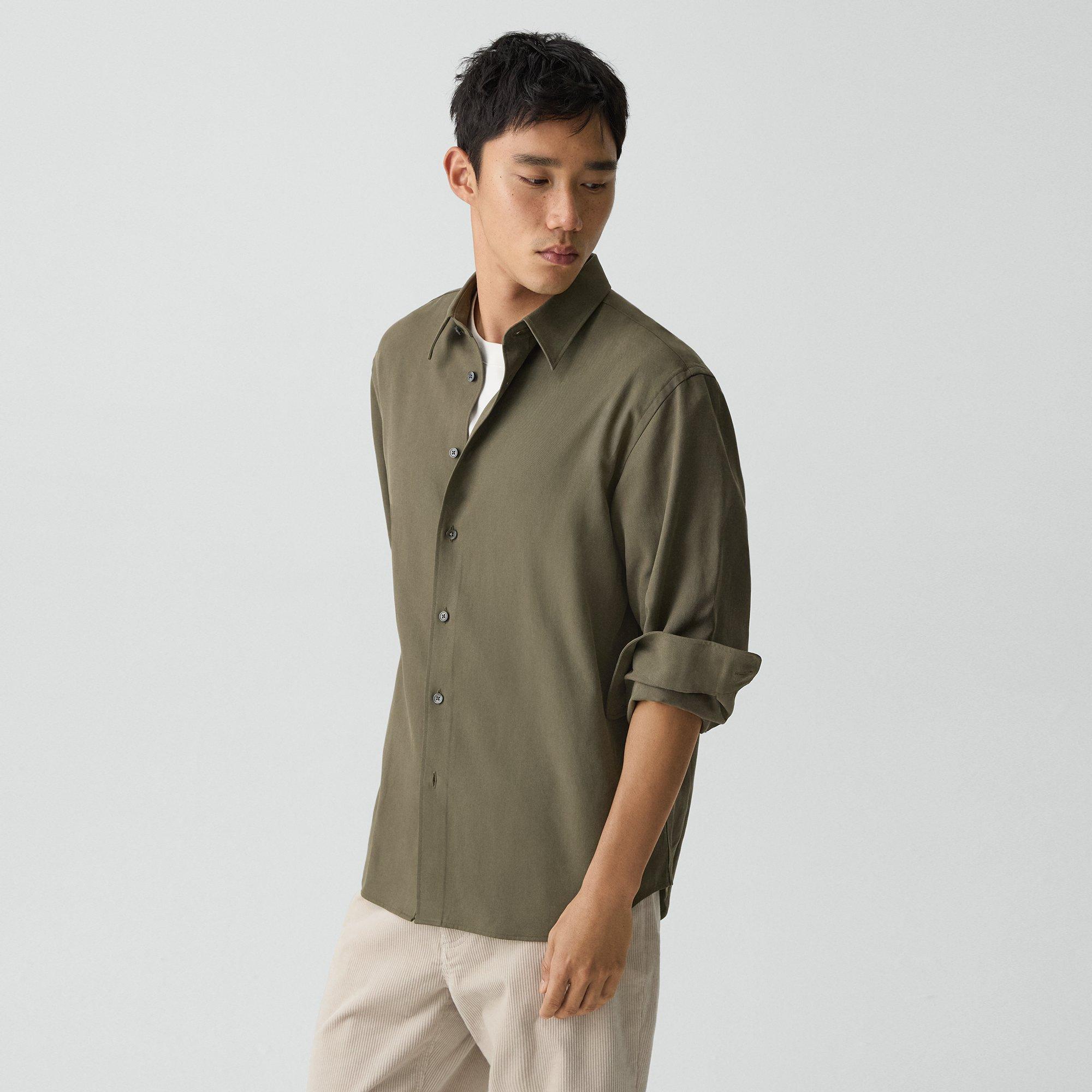 Relaxed Shirt in Leaf Twill
