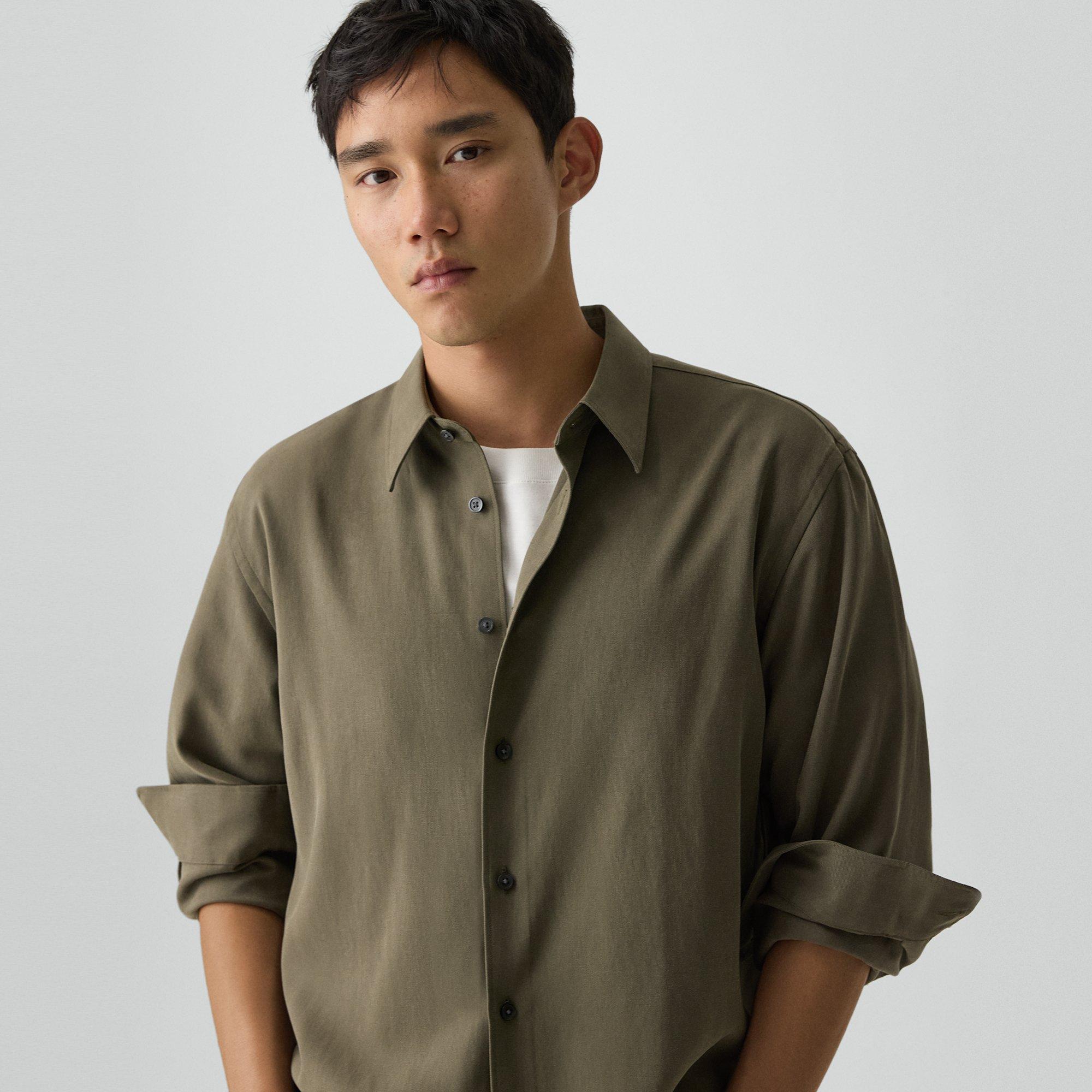 Relaxed Shirt in Leaf Twill