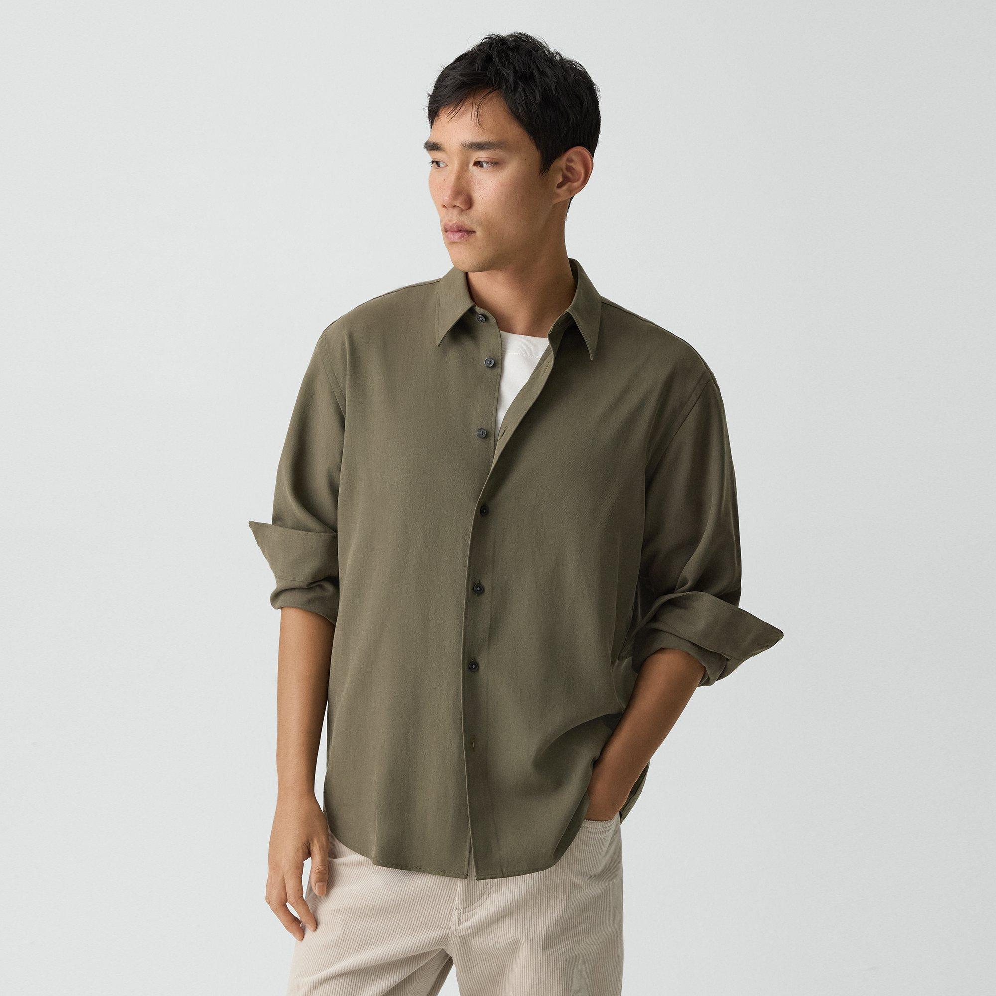 Relaxed Shirt in Leaf Twill