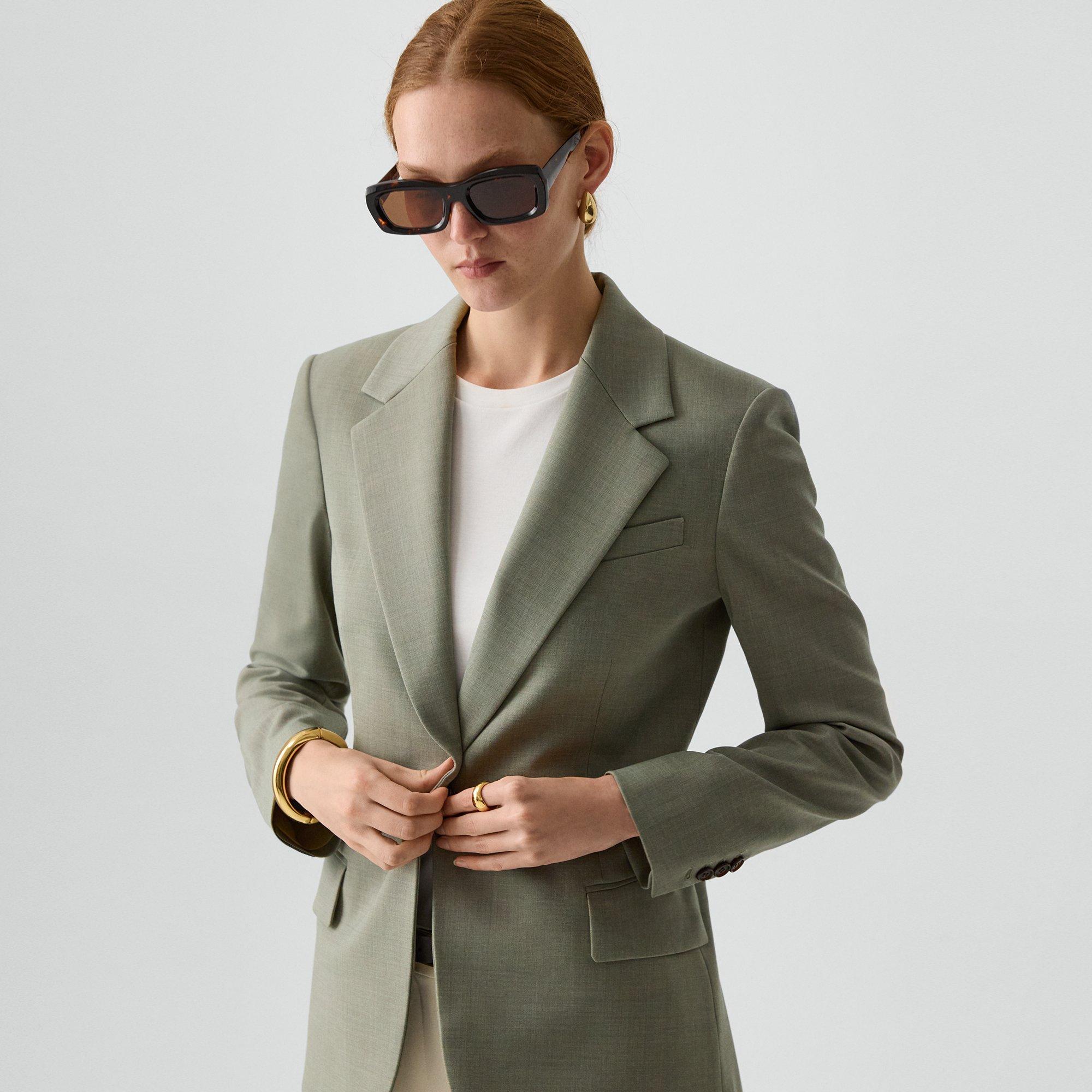 Lynnia Blazer in Wool Gabardine