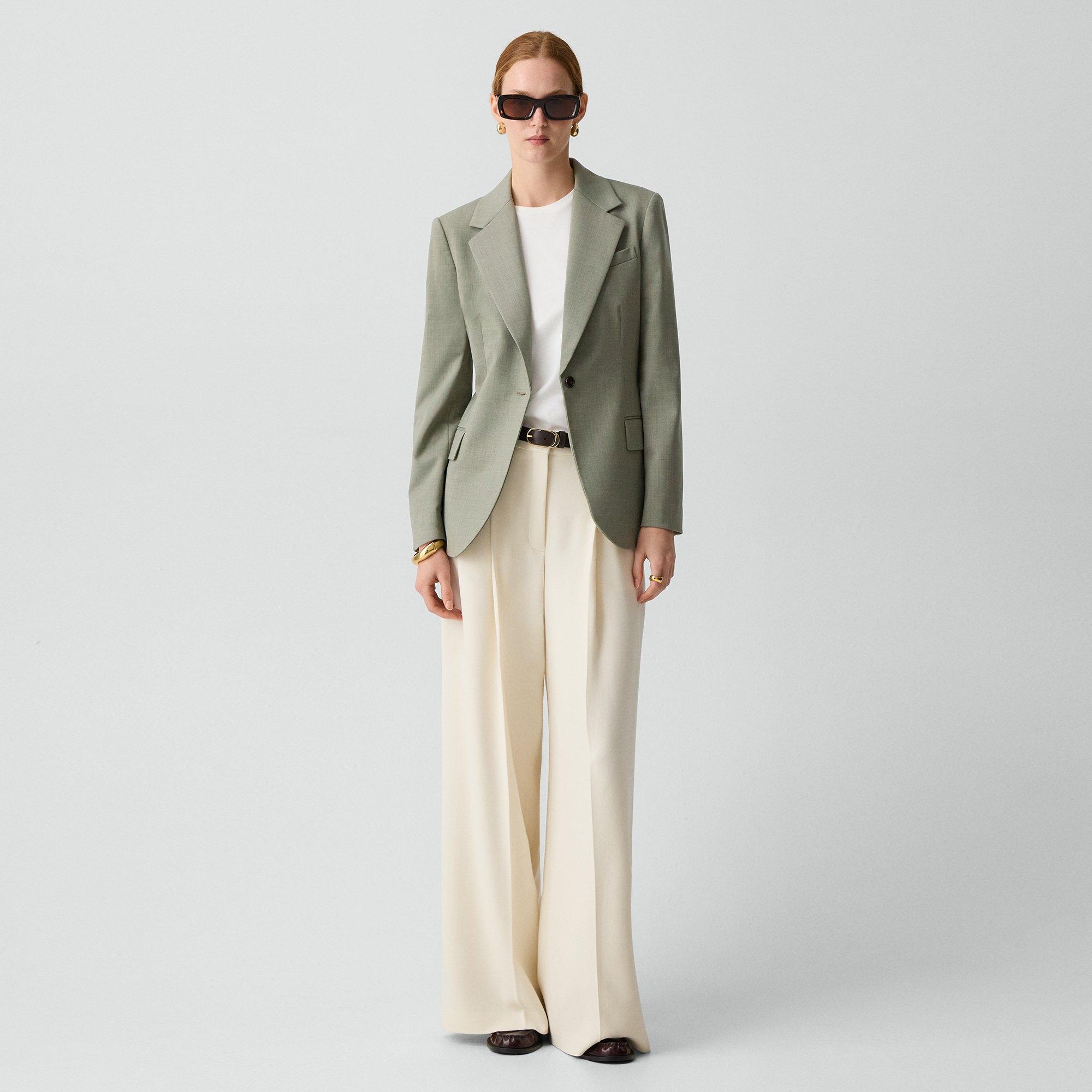 Lynnia Blazer in Wool Gabardine