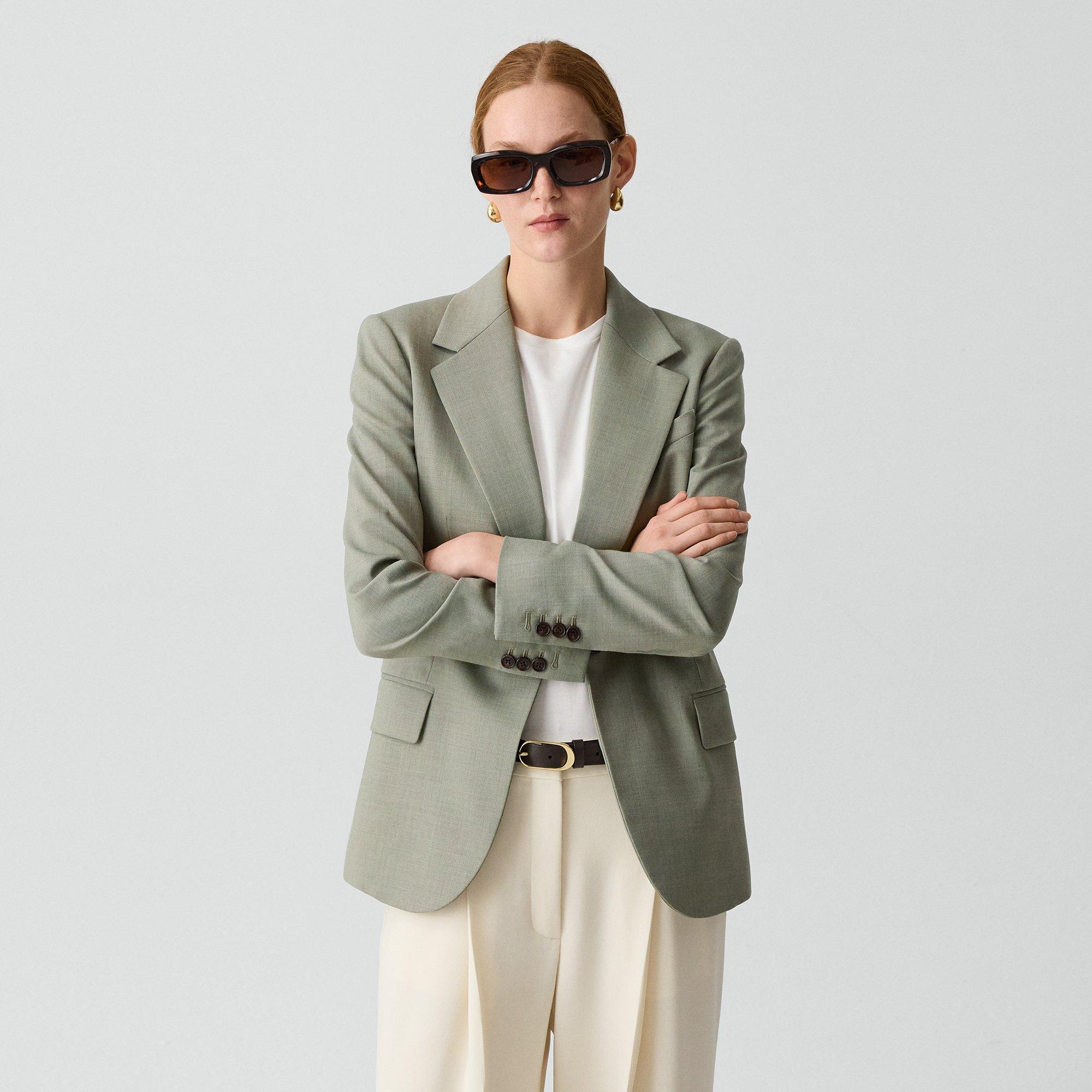 Lynnia Blazer in Wool Gabardine