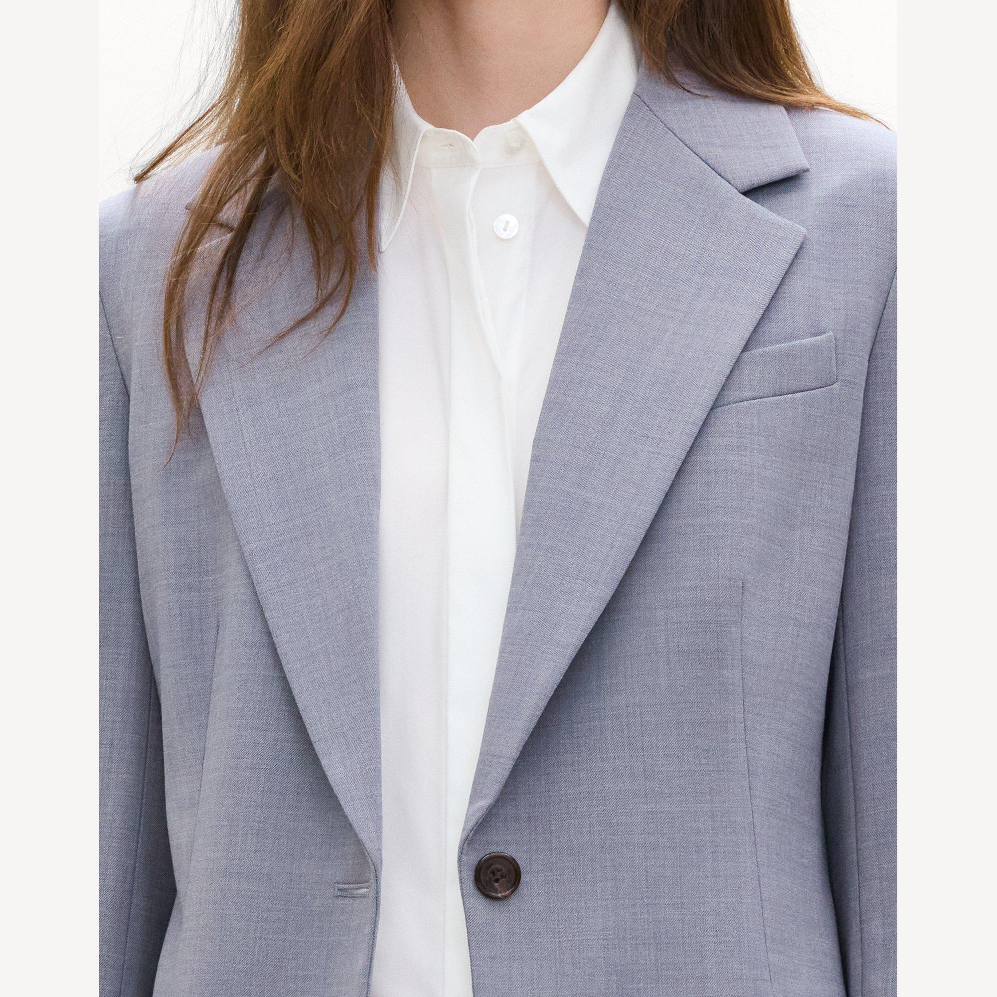 Lynnia Blazer in Wool Gabardine