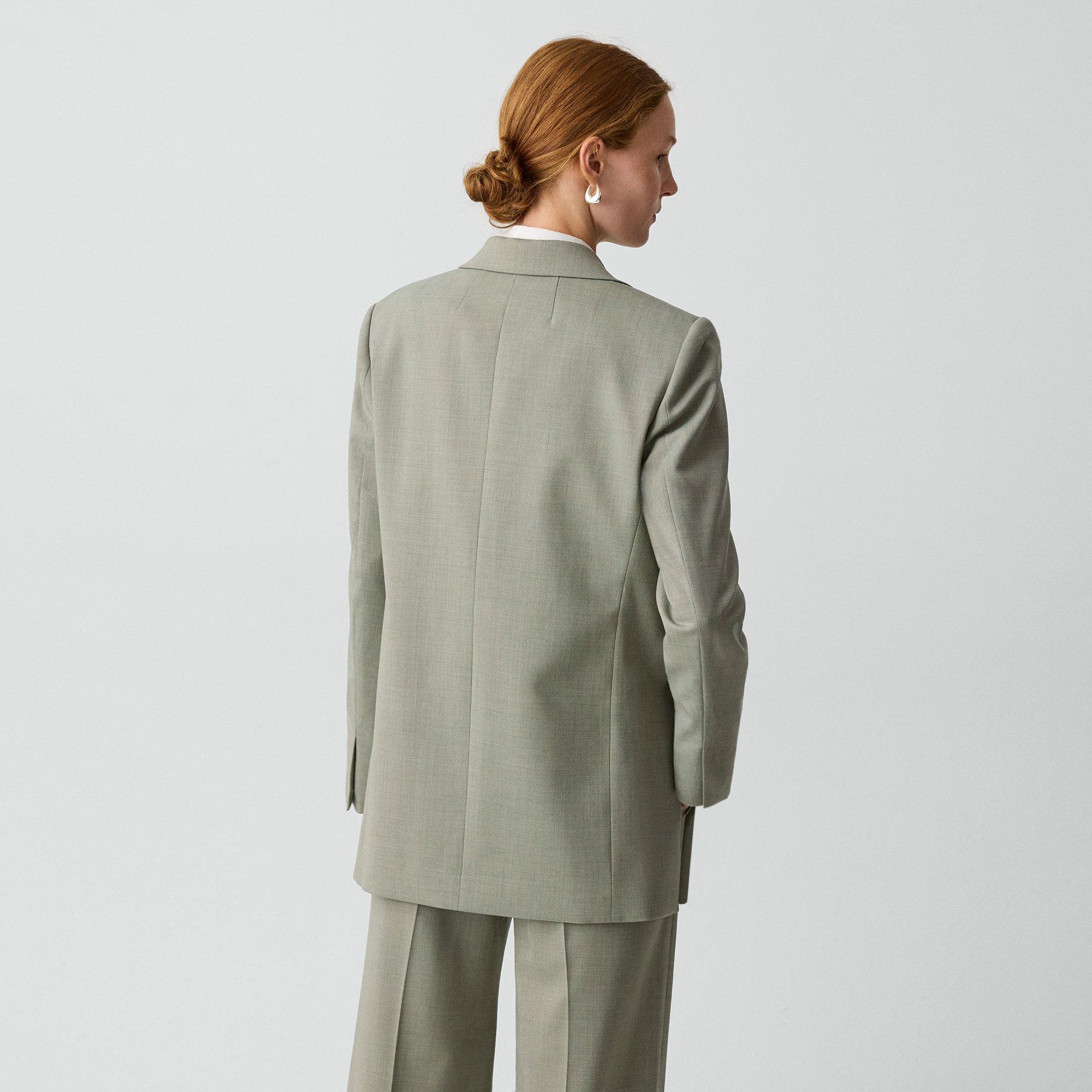 Vented Blazer in Stretch Wool