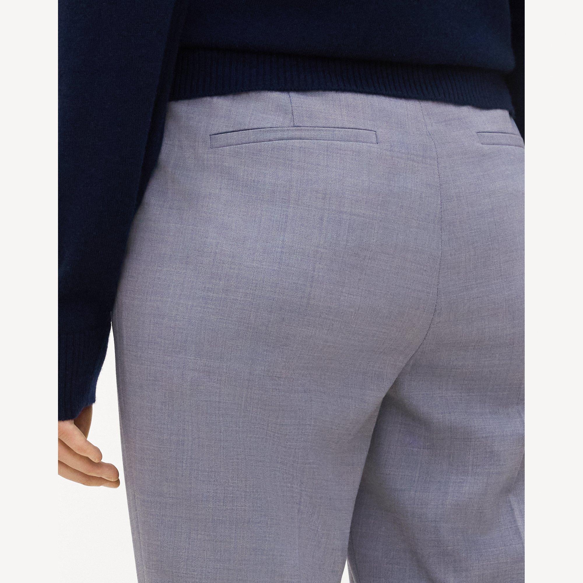 Flared Pant, 34'' in Wool Gabardine