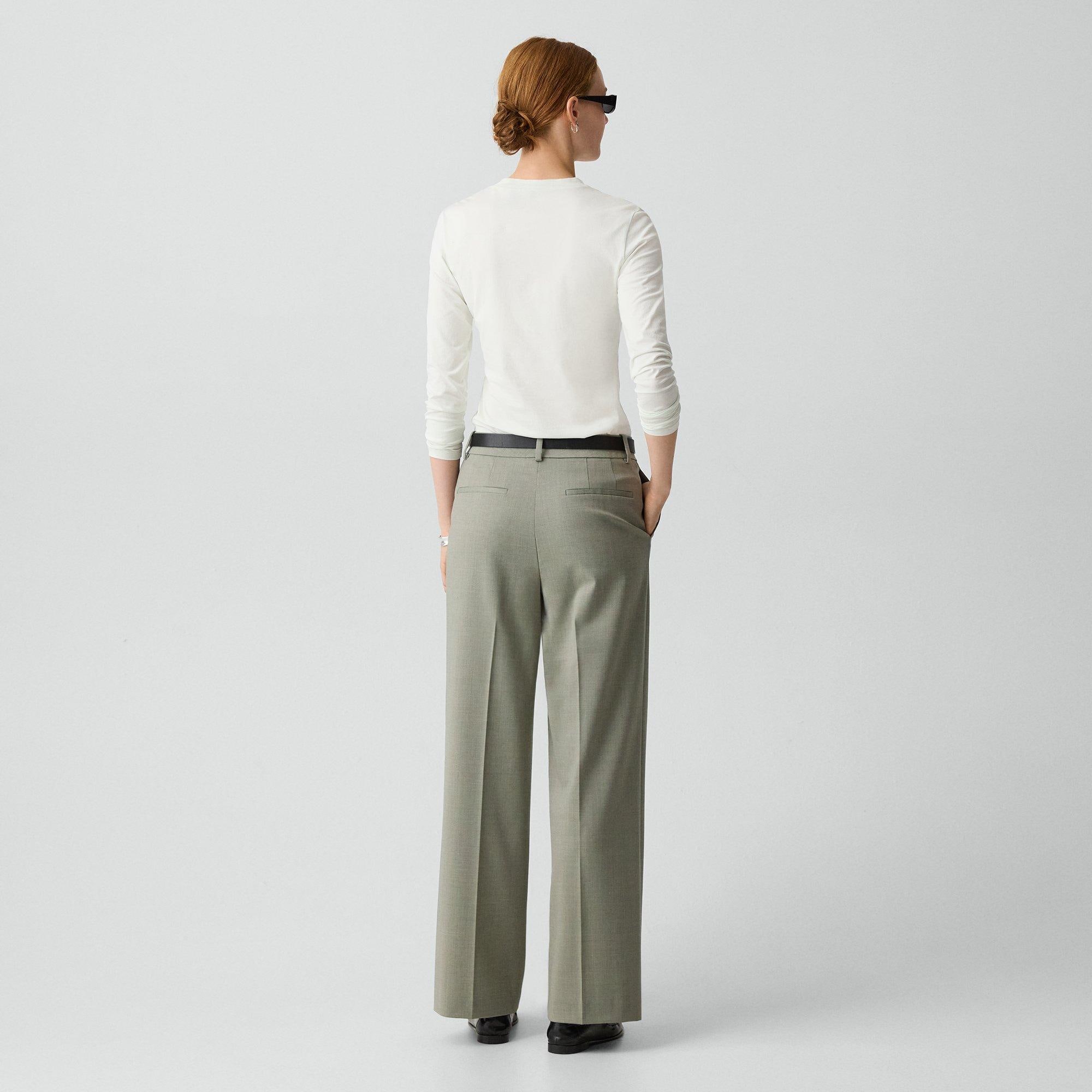 Classic Straight Pant in Wool Gabardine