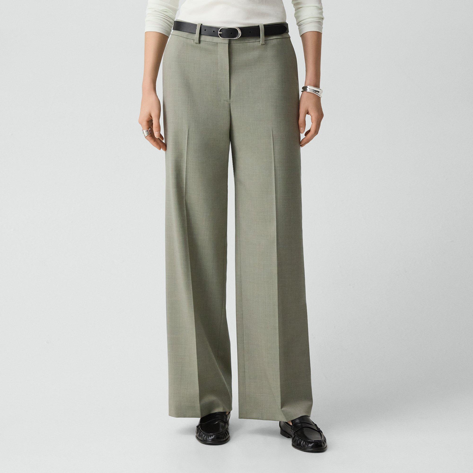 Classic Straight Pant in Wool Gabardine