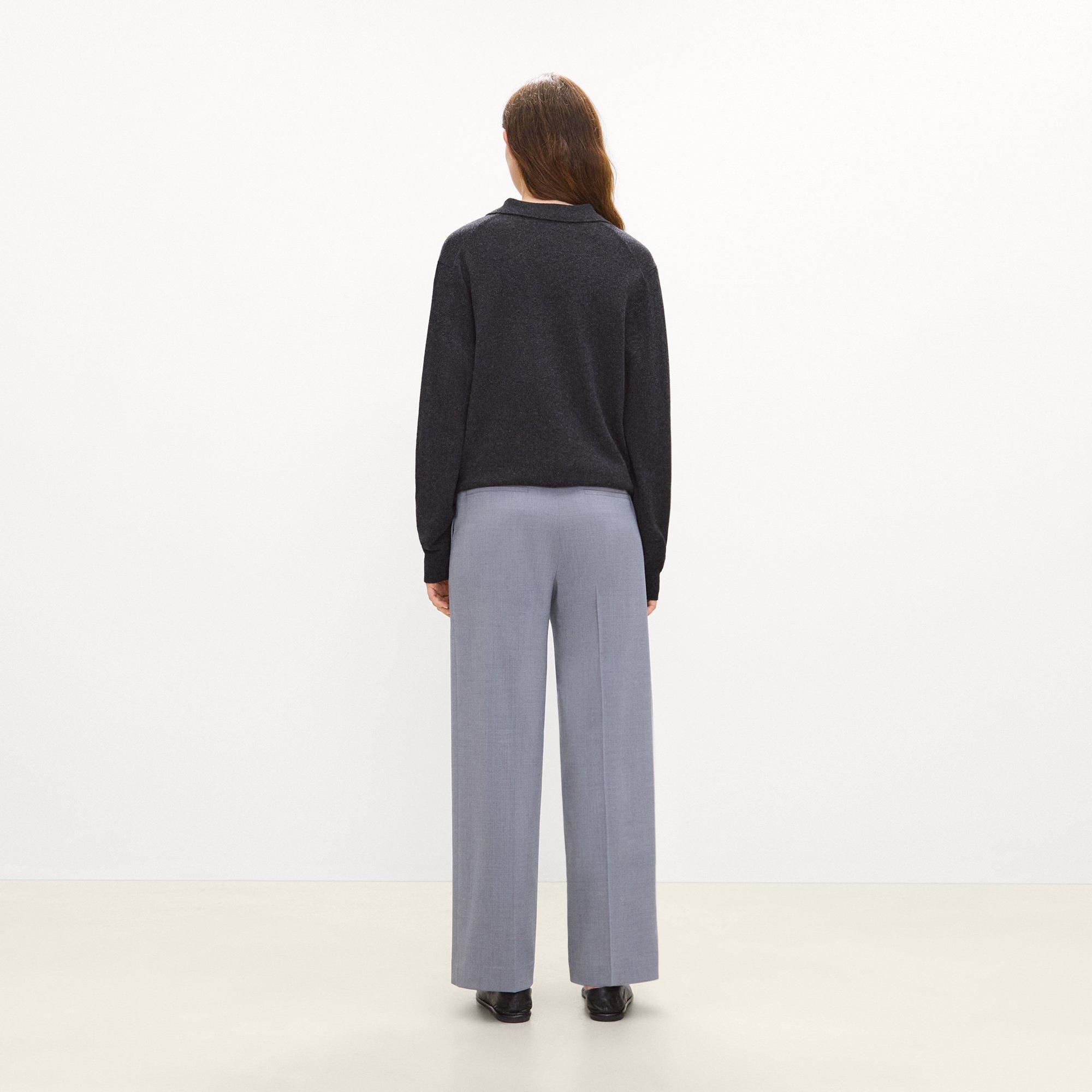 Classic Straight Pant in Wool Gabardine