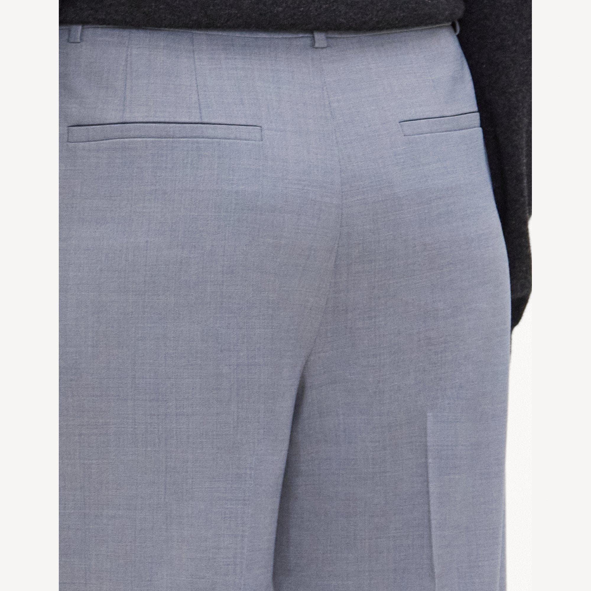 Classic Straight Pant in Wool Gabardine