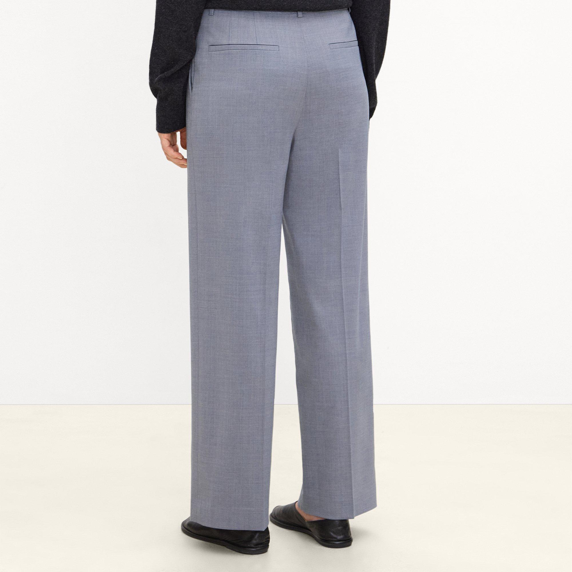 Classic Straight Pant in Wool Gabardine
