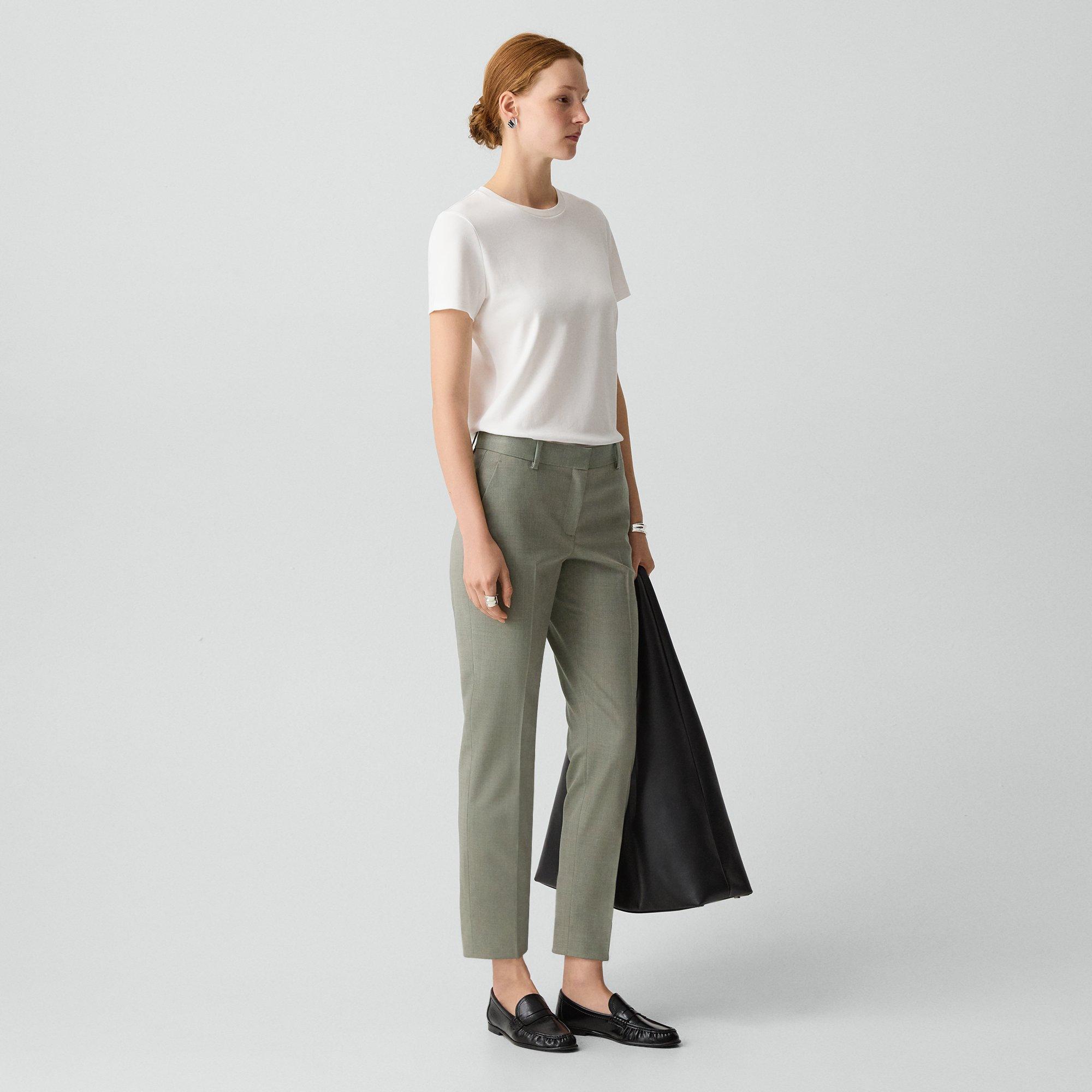 Treeca Pant in Wool Gabardine