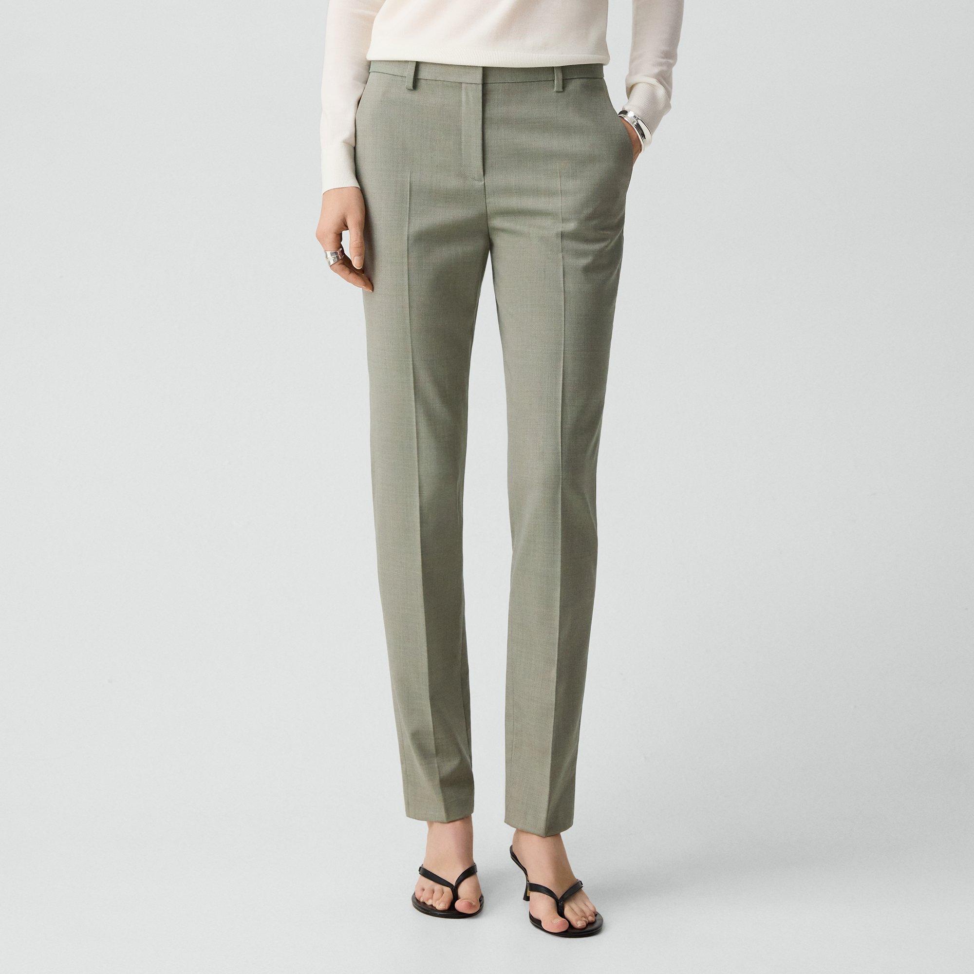 Treeca Full Length Pant in Wool Gabardine