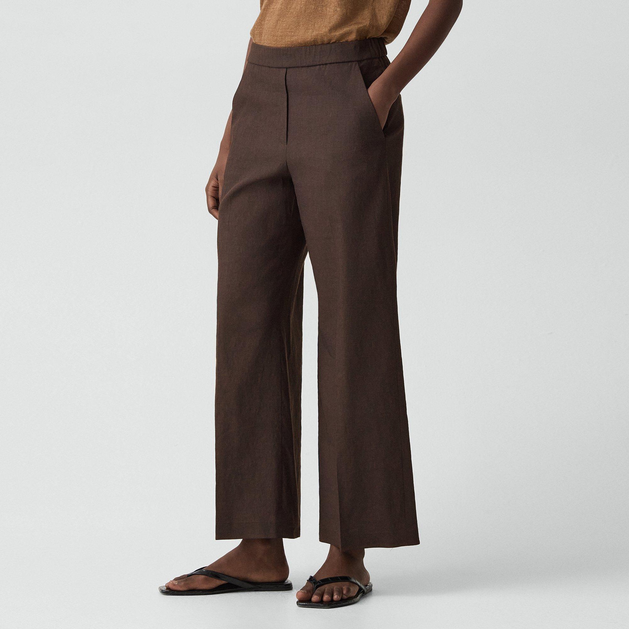 Classic Straight Pull-On Pant in Good Linen