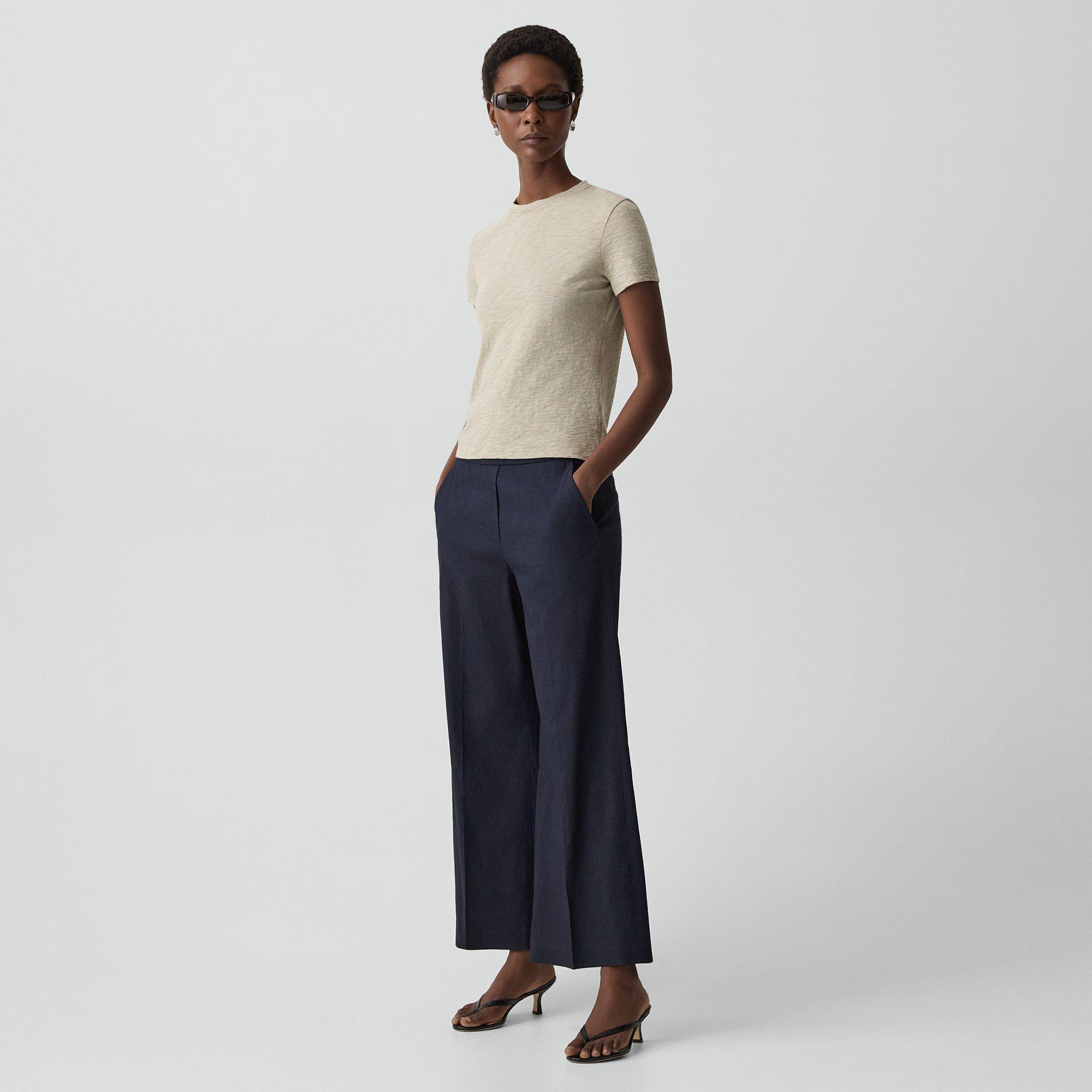 Classic Straight Pull-On Pant in Good Linen
