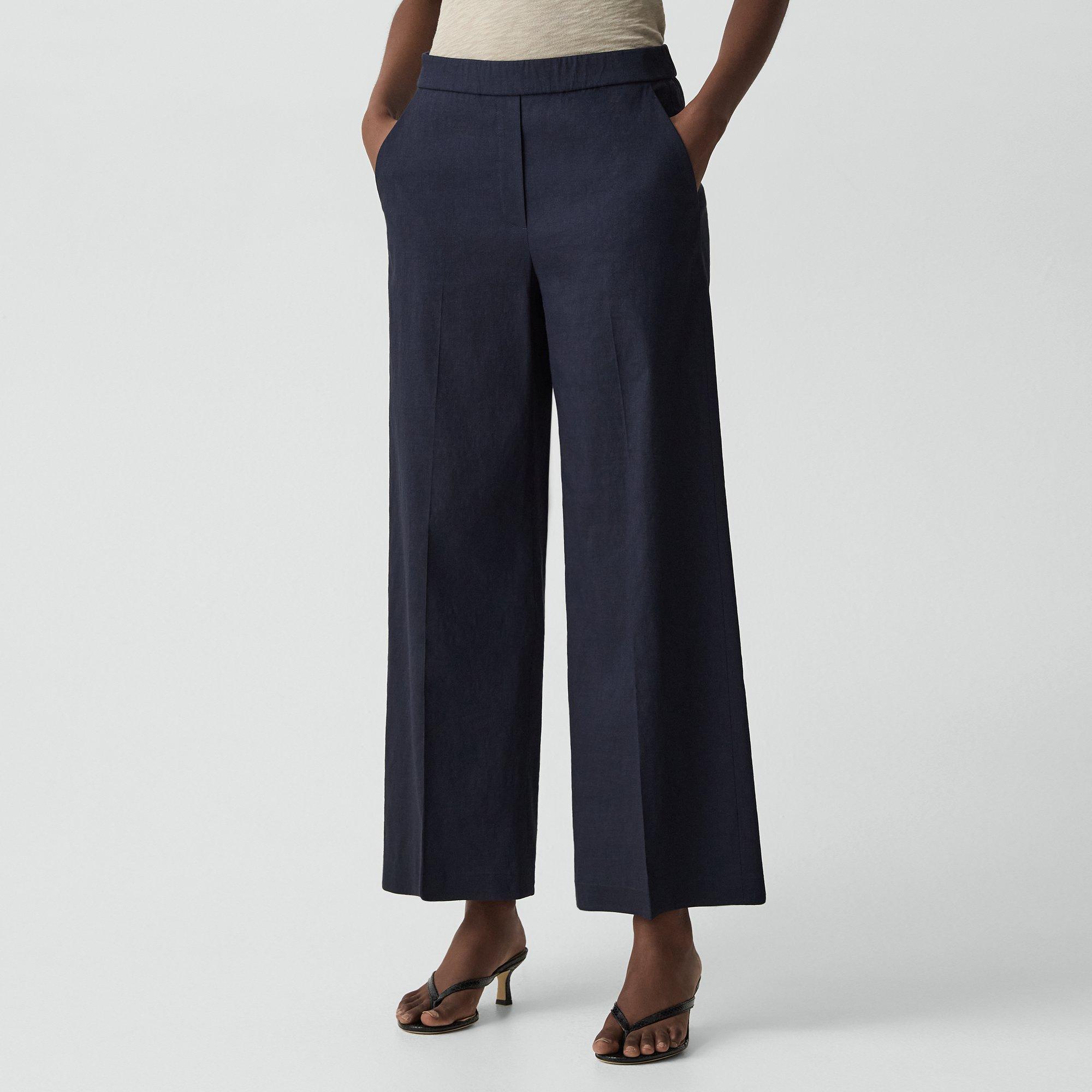 Classic Straight Pull-On Pant in Good Linen