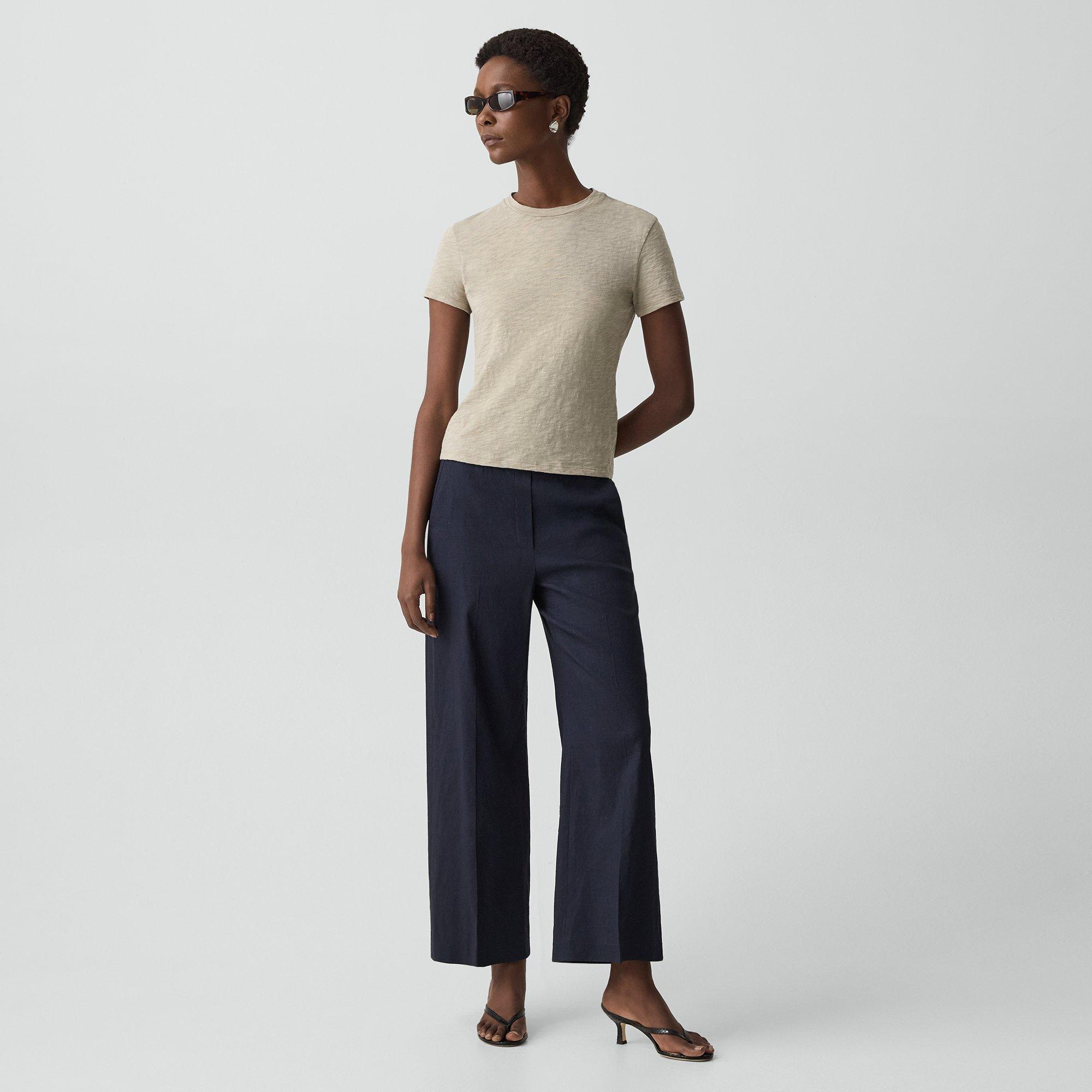 Classic Straight Pull-On Pant in Good Linen