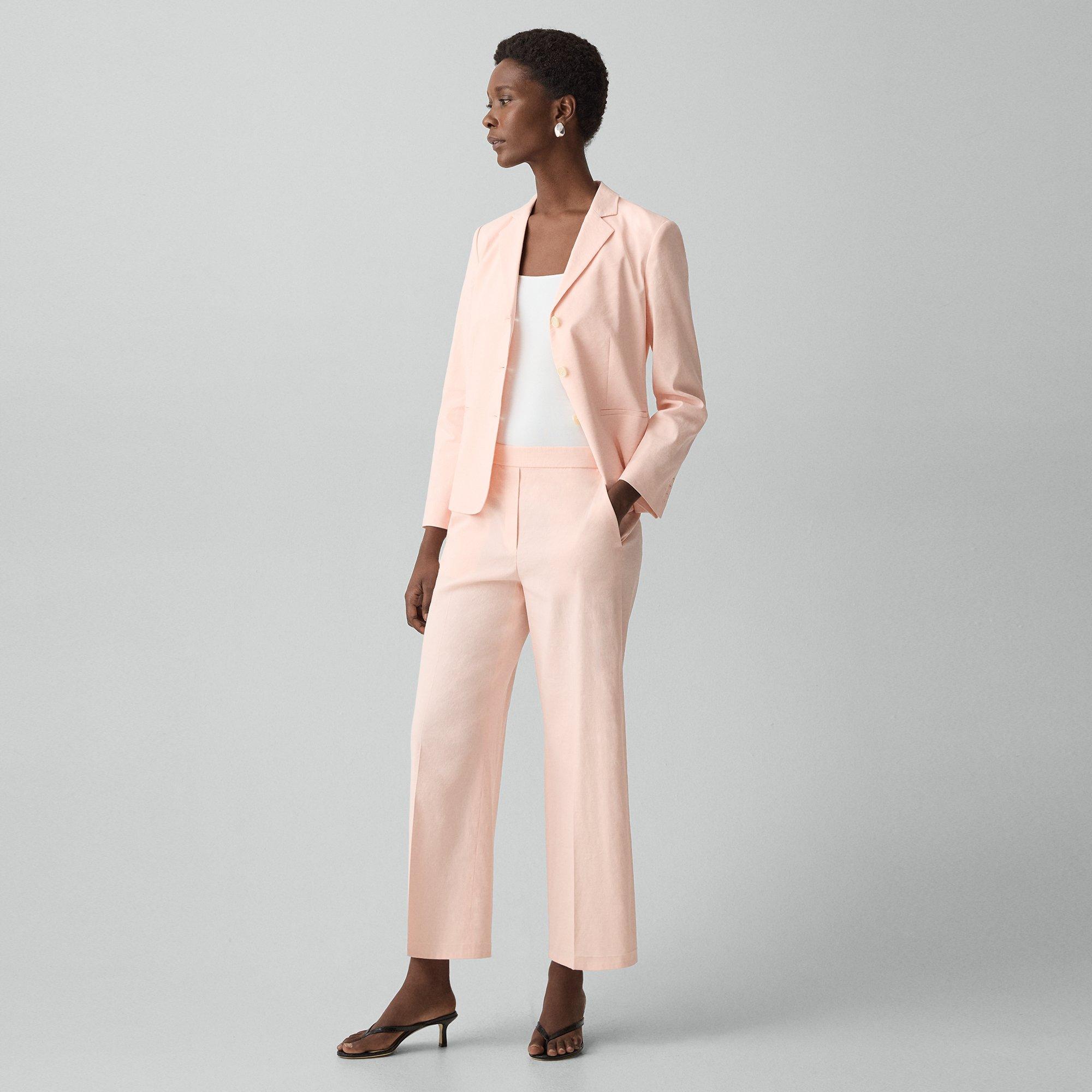 Classic Straight Pull-On Pant in Good Linen