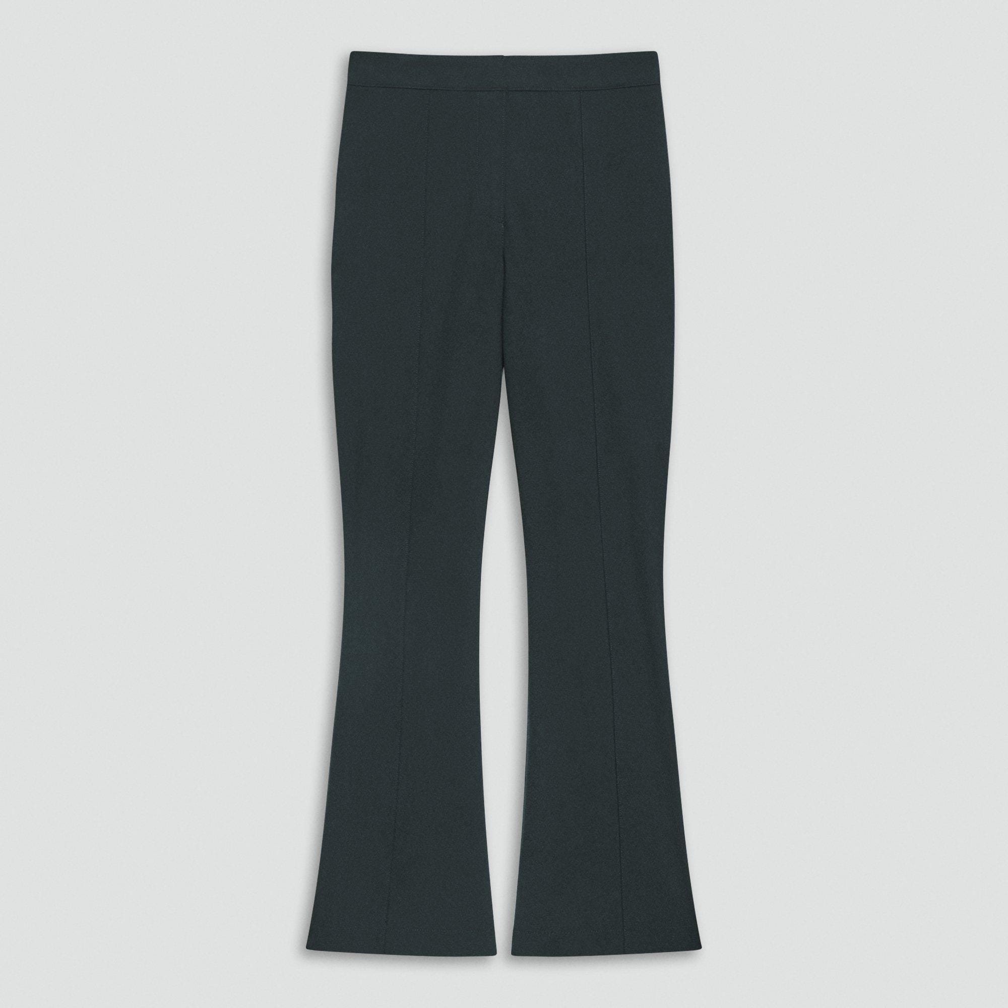 Seamed Kick Pant in Stretch Cotton-Blend