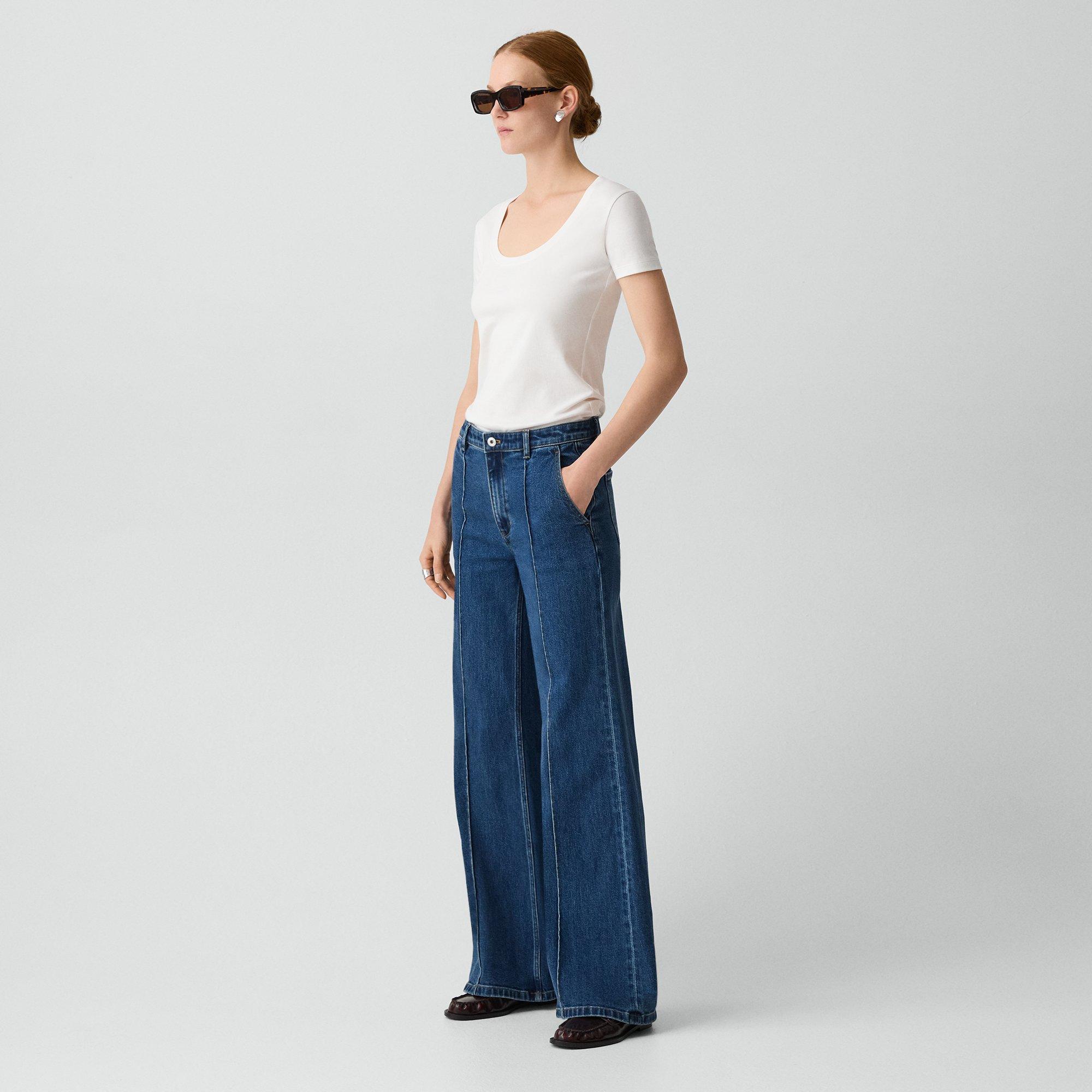 Fluid Flare Jean in Essential Denim