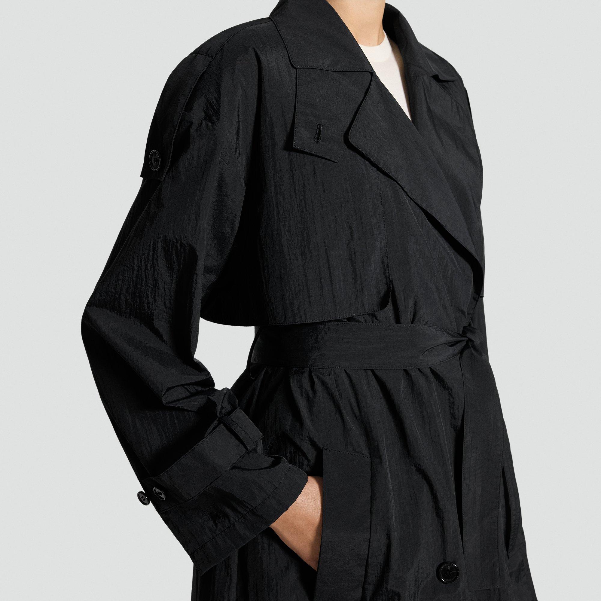 Oversized Trench Coat in Nylon