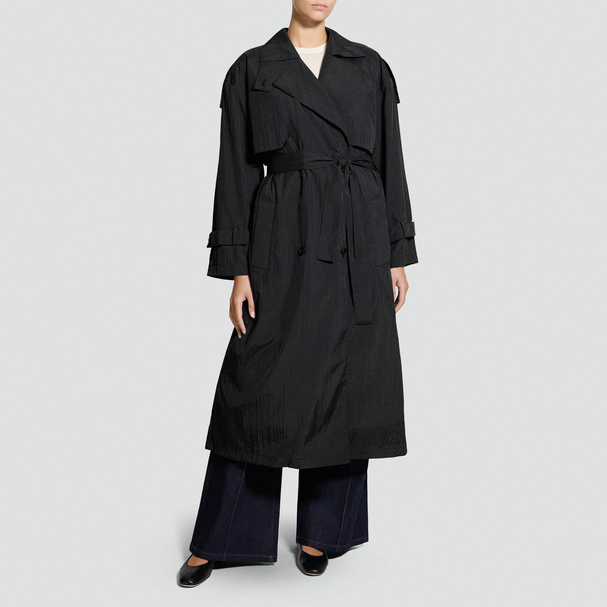 Oversized Trench Coat in Nylon