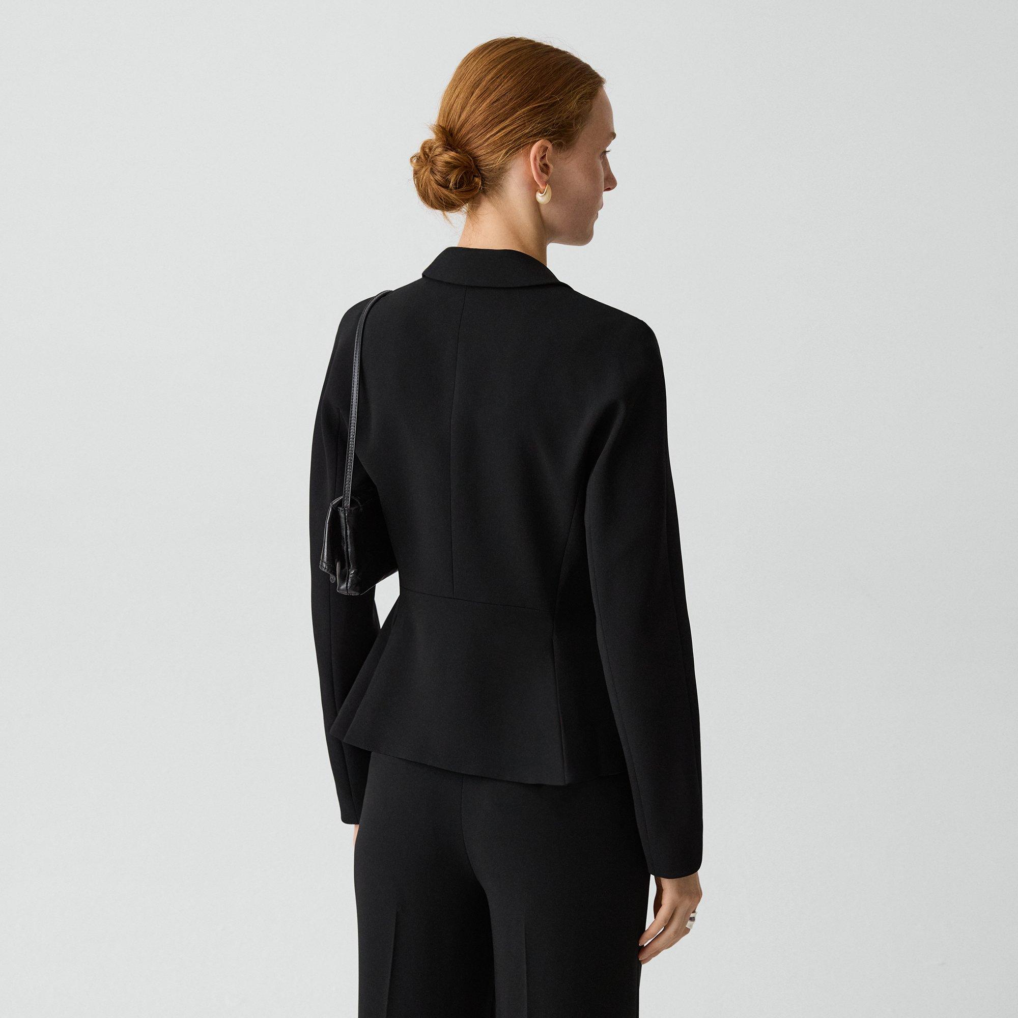 Fitted Blazer in Admiral Crepe