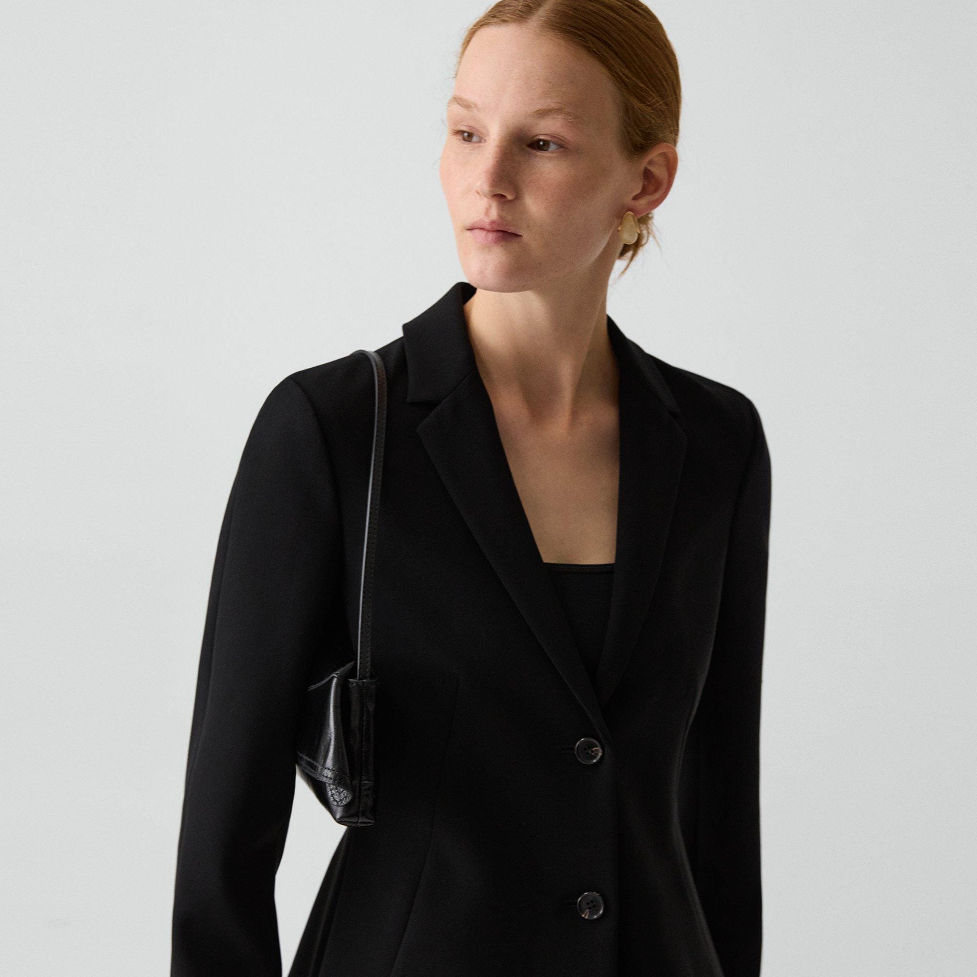 Fitted Blazer in Admiral Crepe