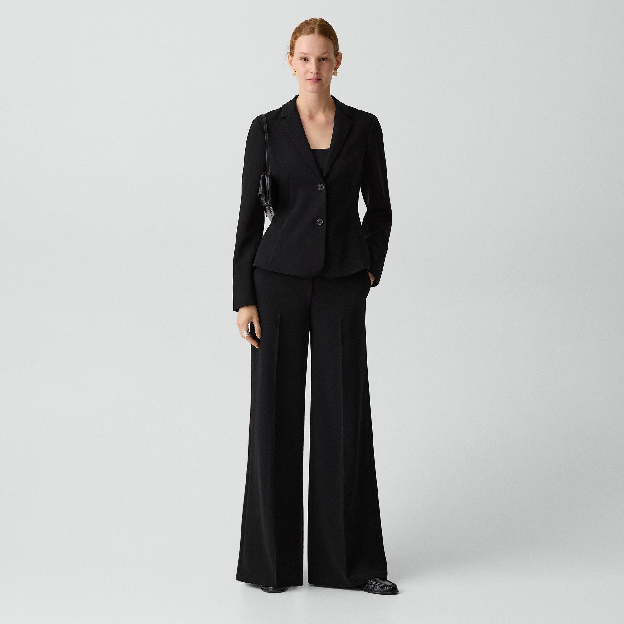 Fitted Blazer in Admiral Crepe