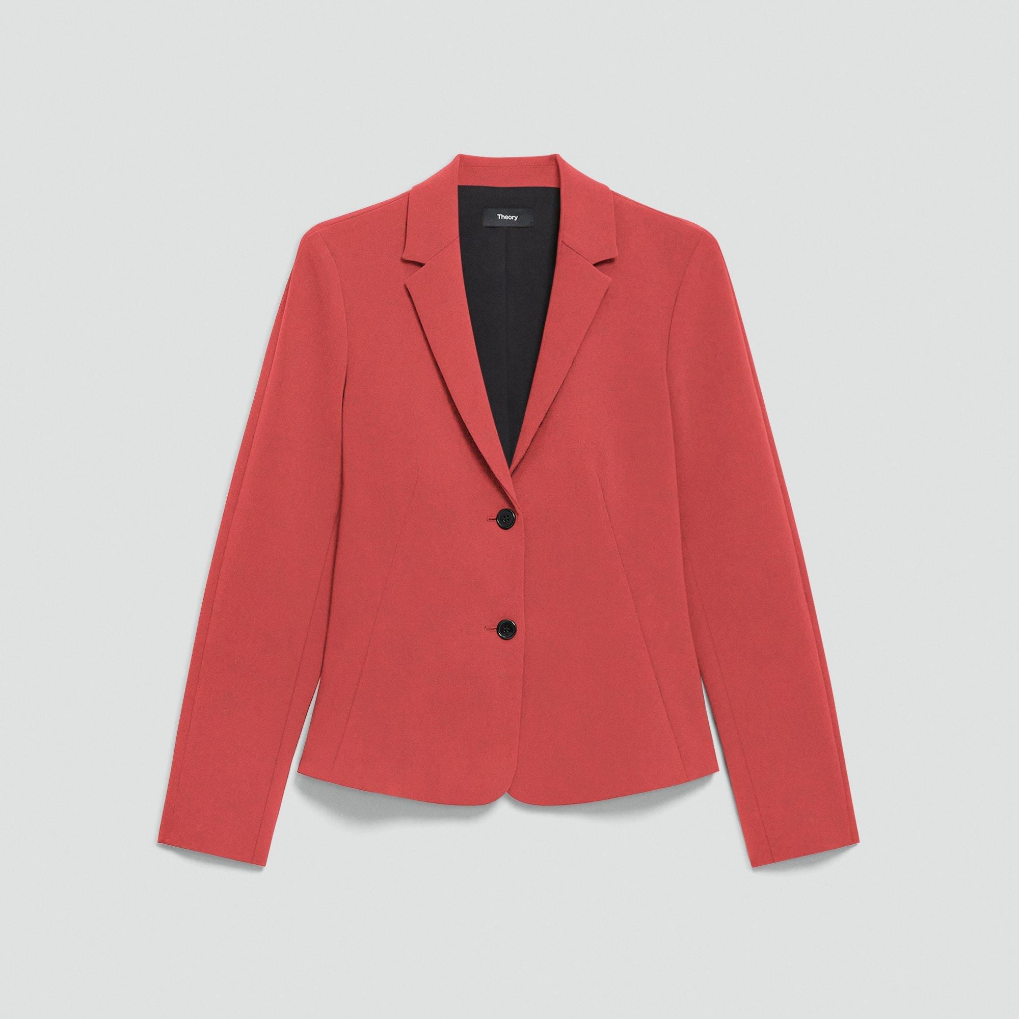 Fitted Blazer in Admiral Crepe