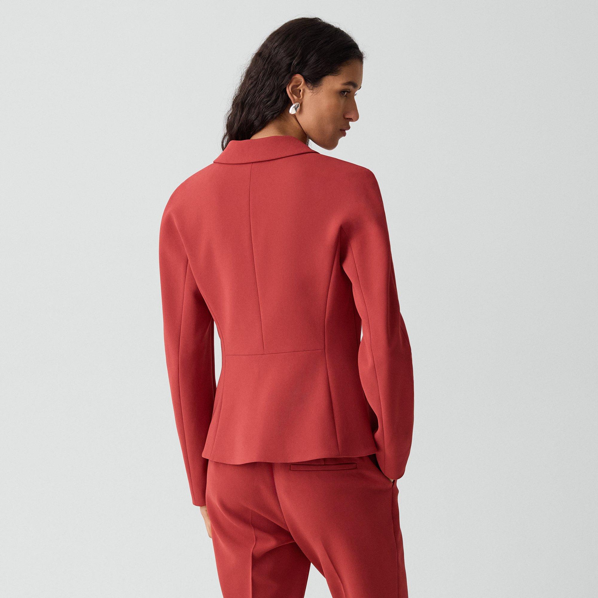 Fitted Blazer in Admiral Crepe