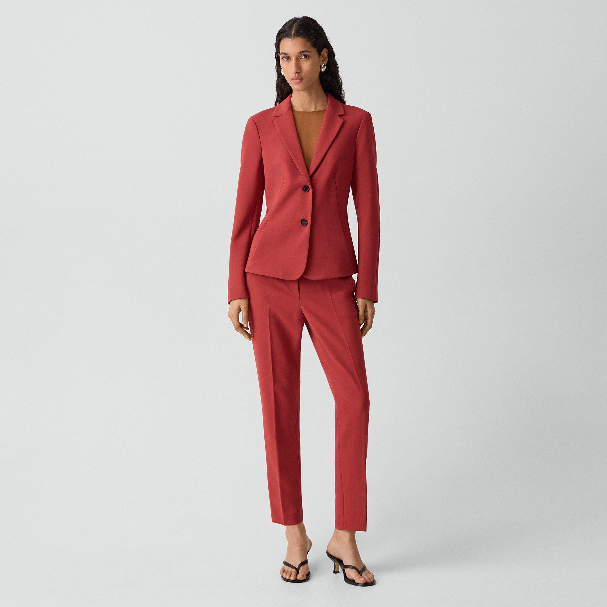 Fitted Blazer in Admiral Crepe