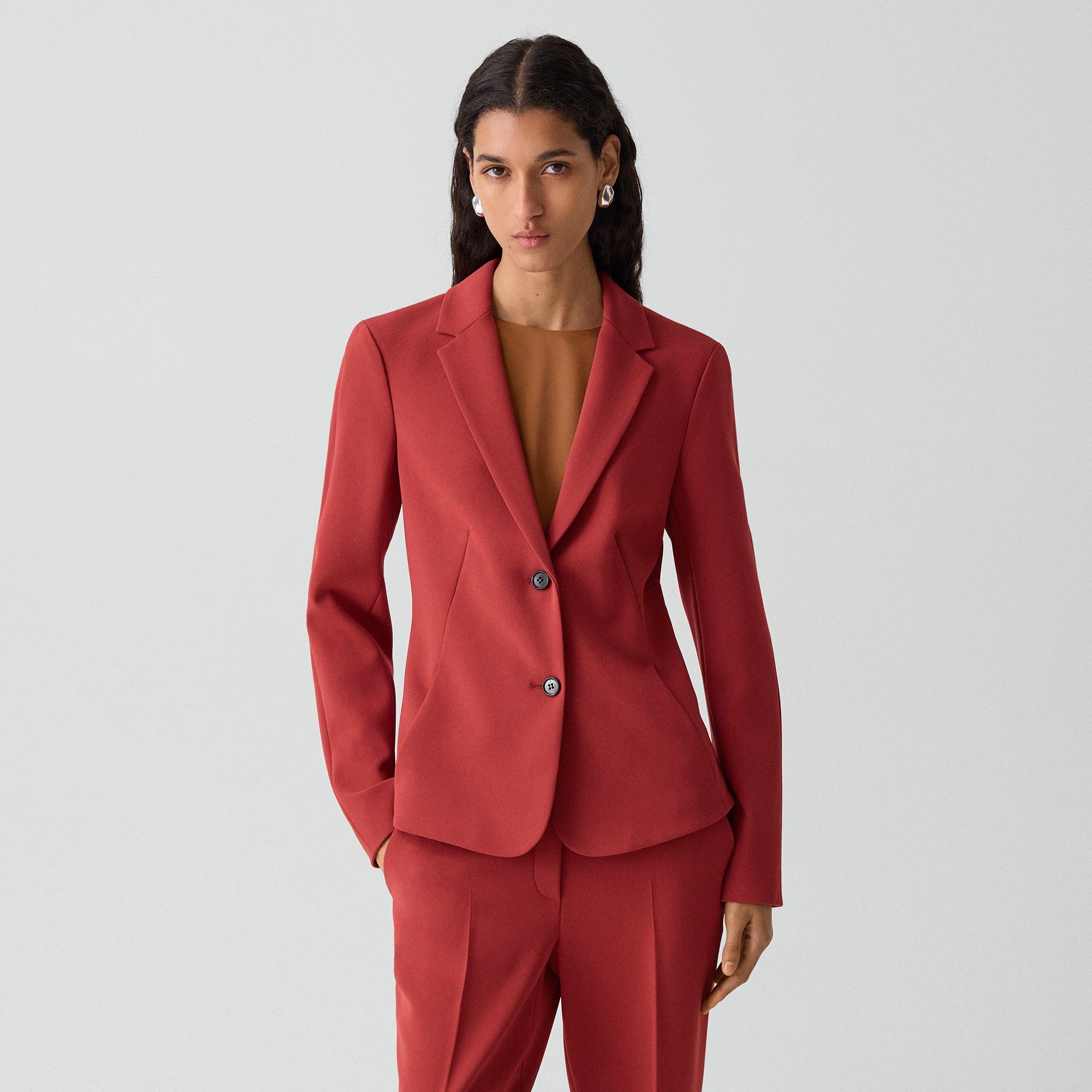 Fitted Blazer in Admiral Crepe