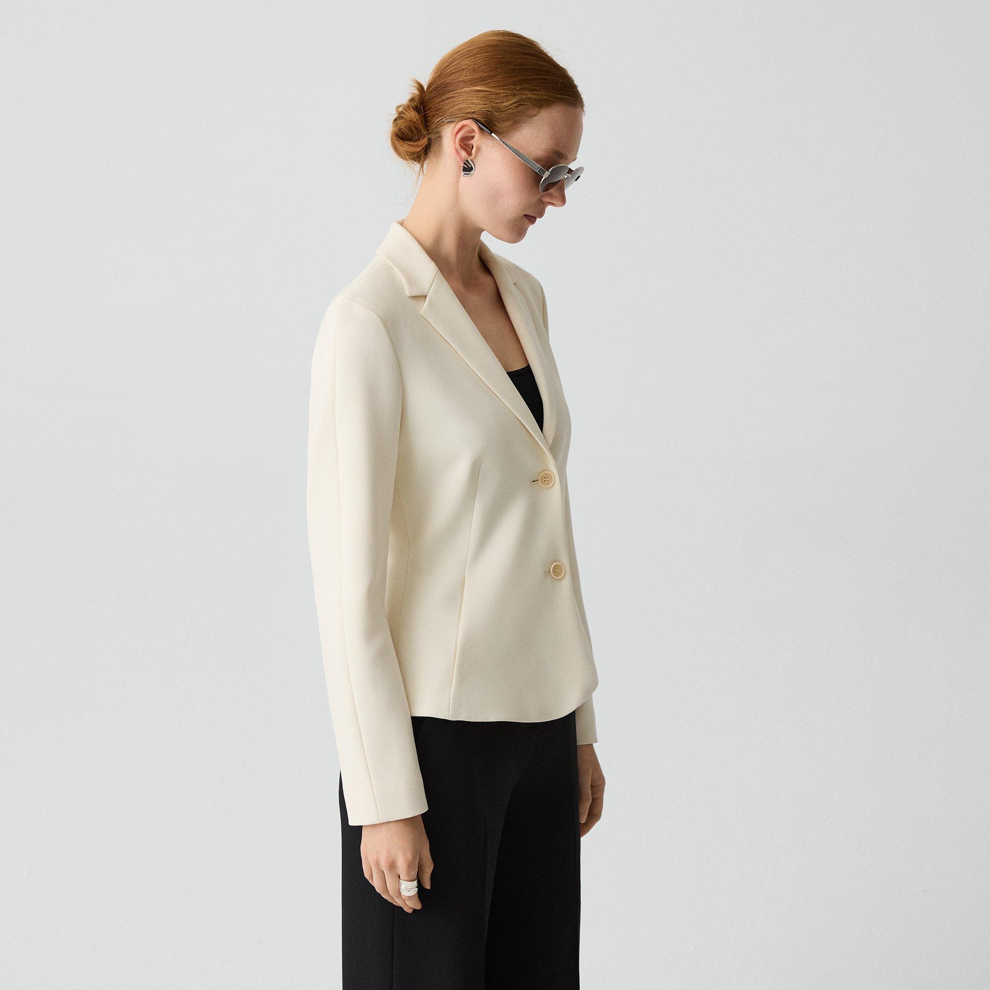 Fitted Blazer in Admiral Crepe
