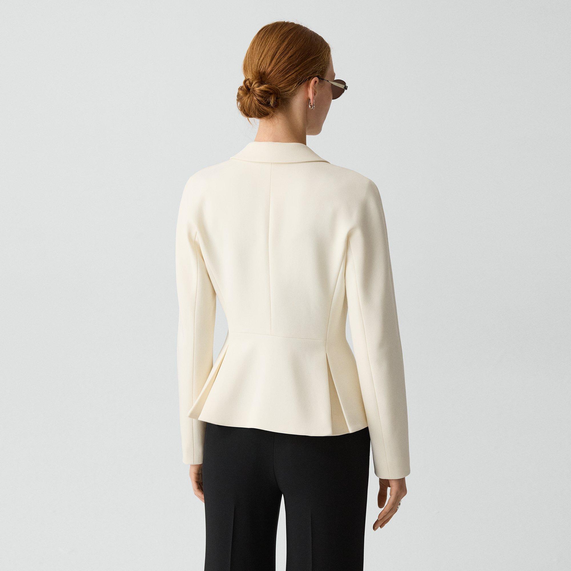 Fitted Blazer in Admiral Crepe