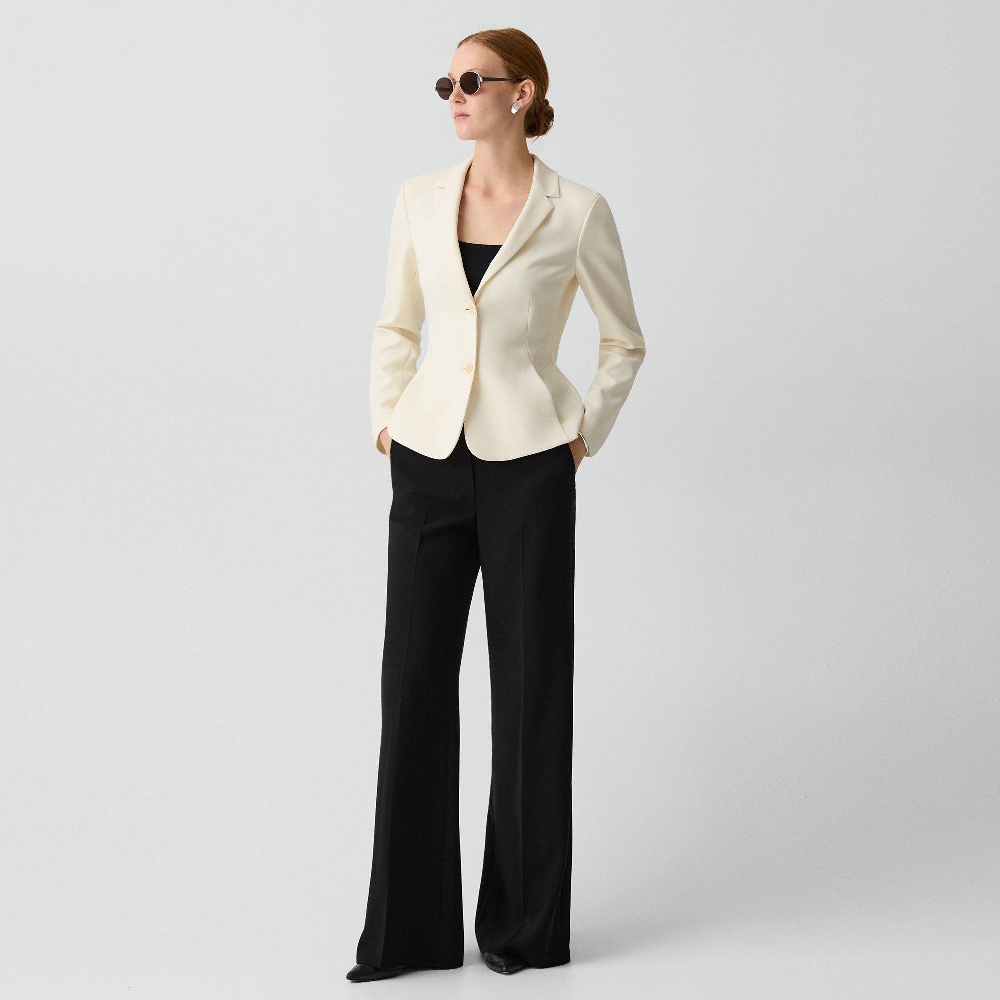 Fitted Blazer in Admiral Crepe