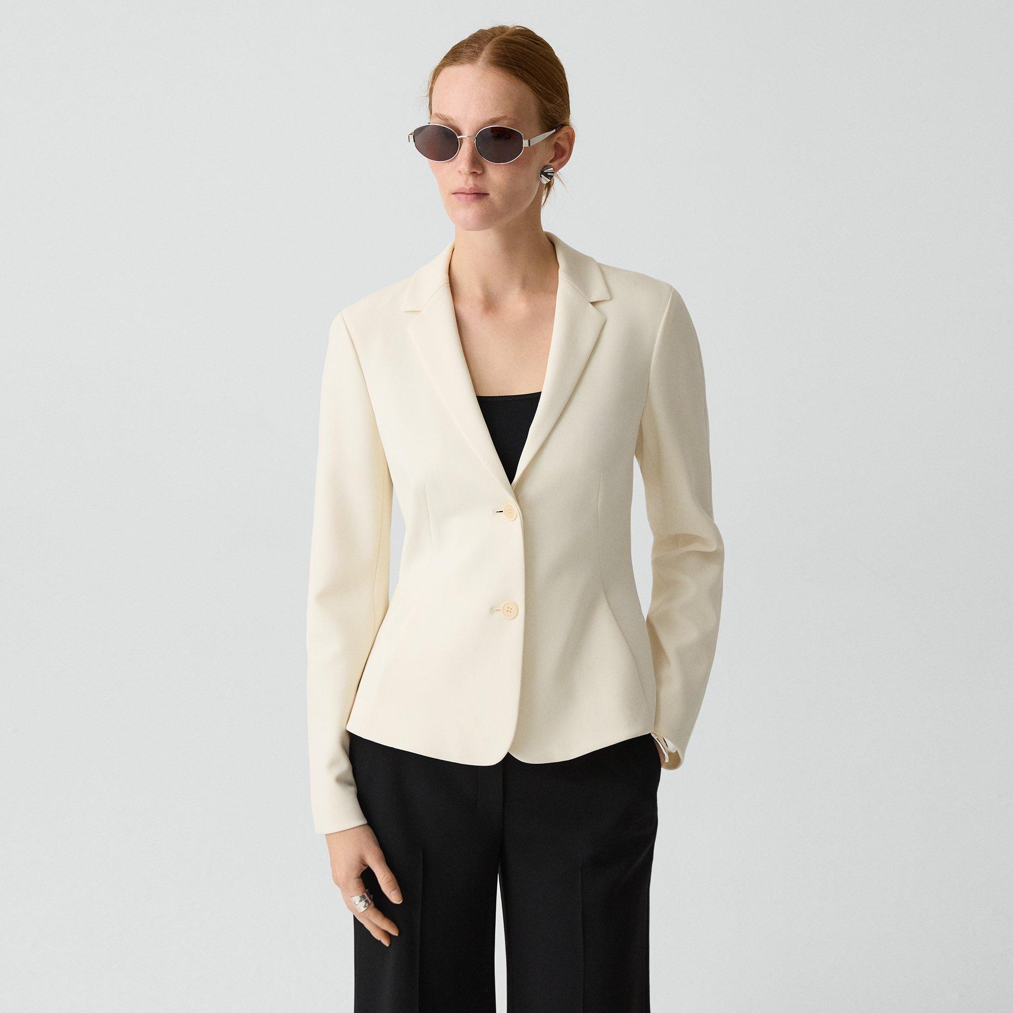 Fitted Blazer in Admiral Crepe