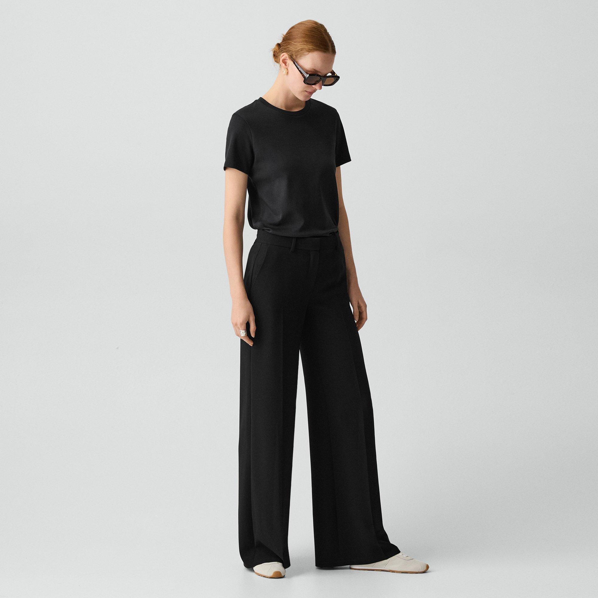 Fluid Flare Pant, 30'' in Admiral Crepe