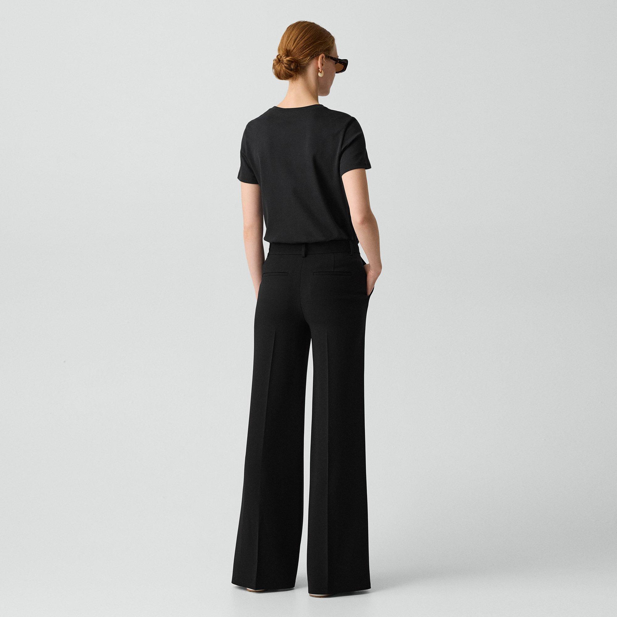 Fluid Flare Pant, 30'' in Admiral Crepe