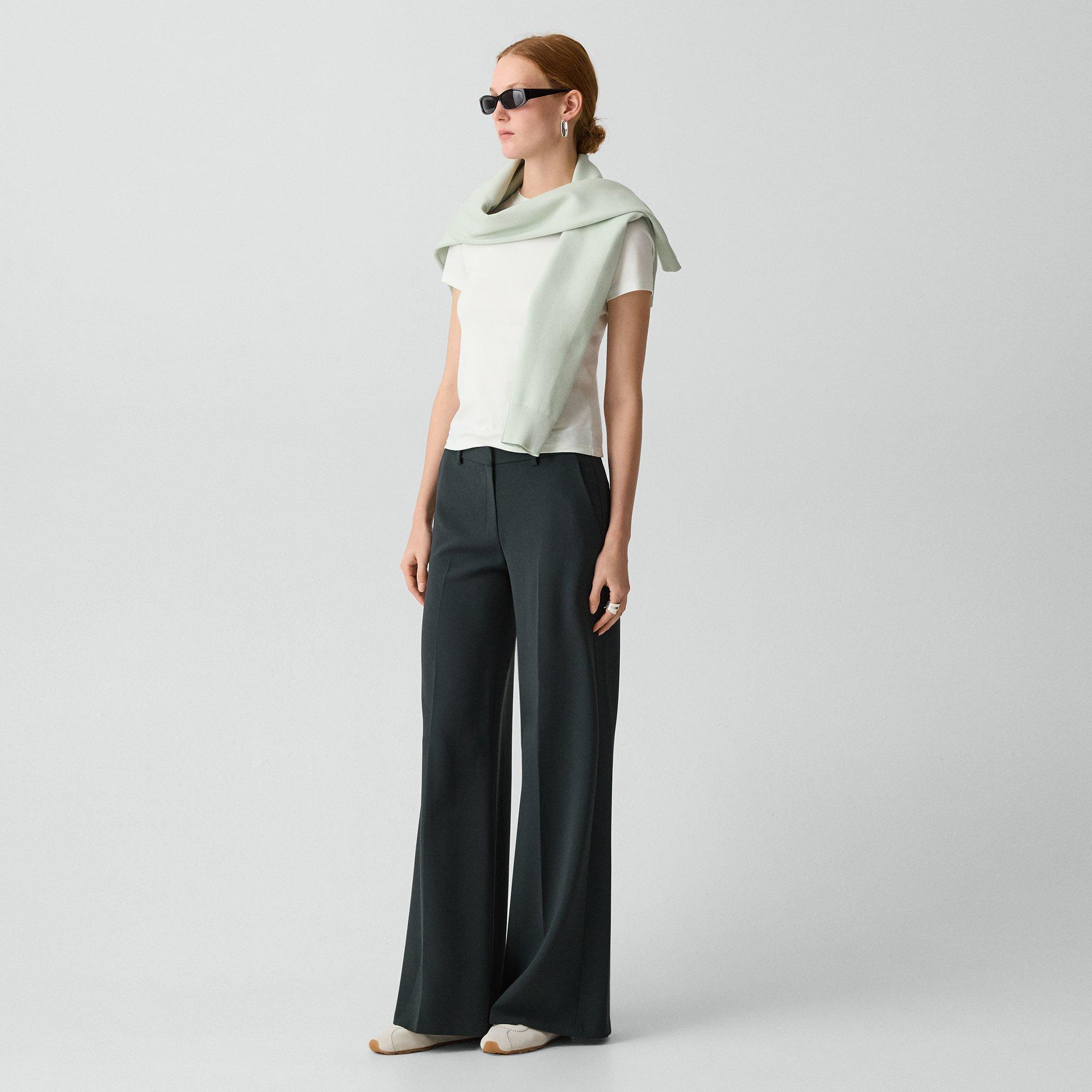 Fluid Flare Pant, 30'' in Admiral Crepe